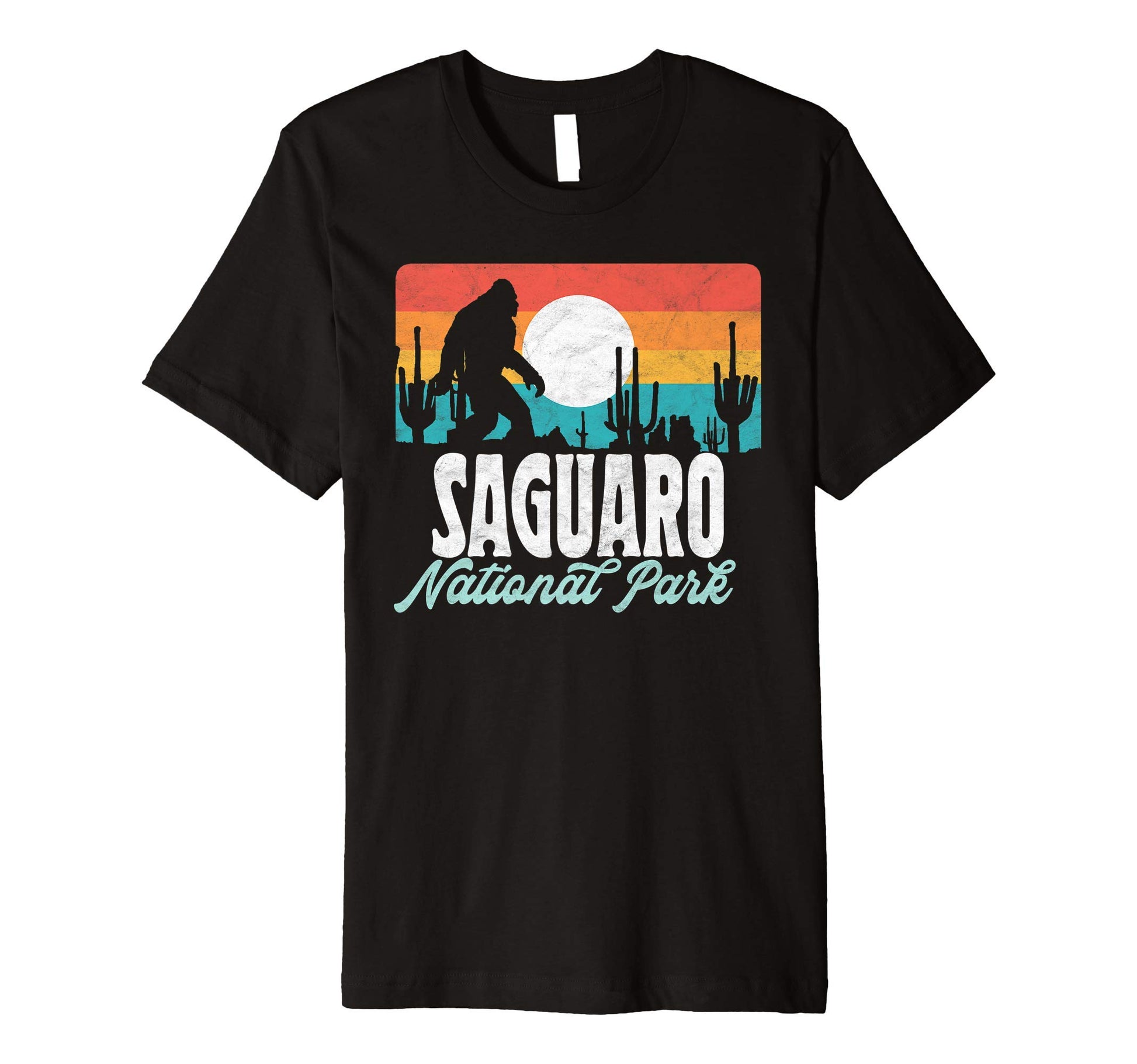 Saguaro National Park Bigfoot Desert Cactus T-Shirt - Trendy Graphic Unisex - T-Shirt, Sweatshirt, Hoodie