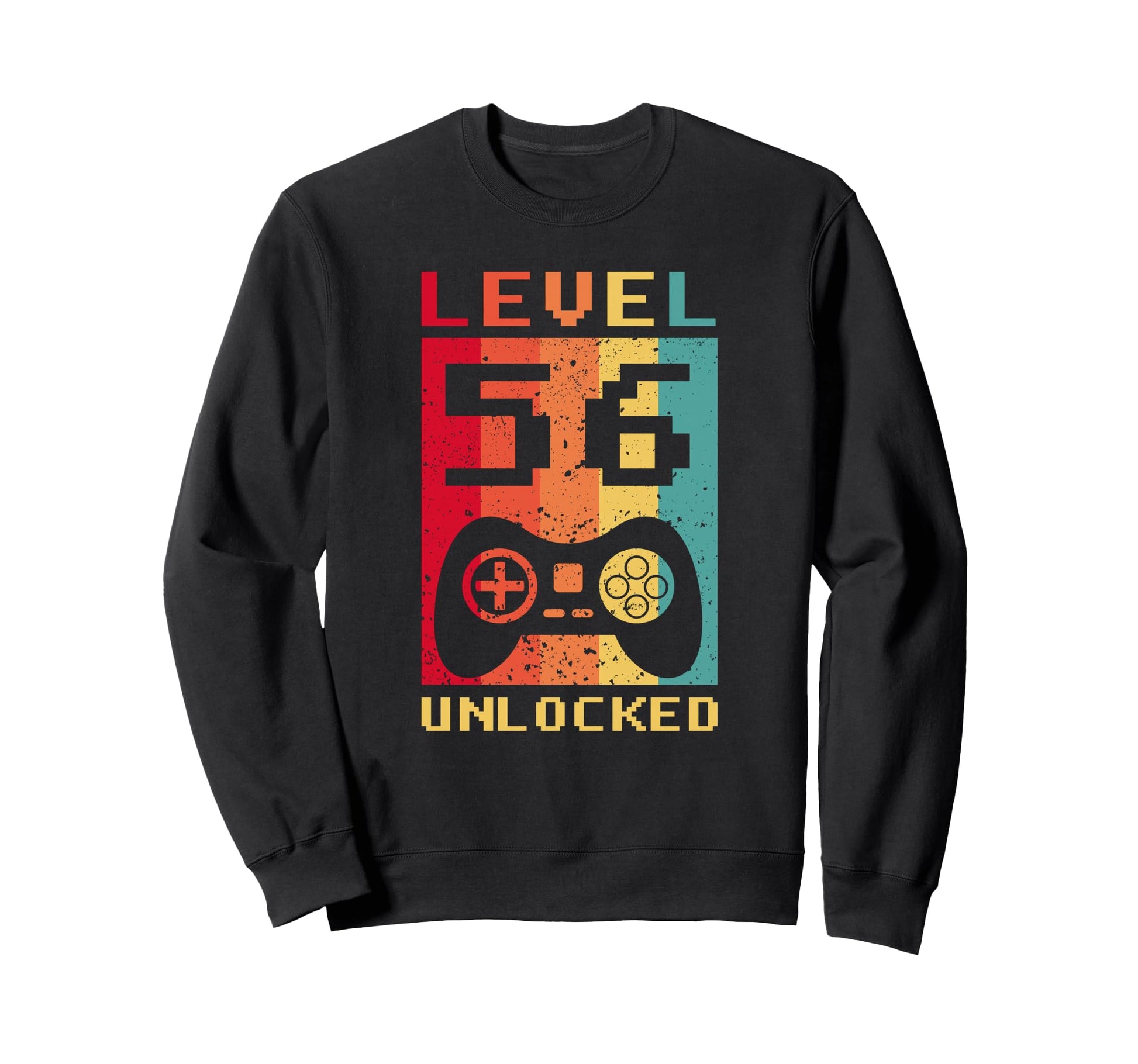 Level 56 Unlocked Gamer Controller Sweatshirt - Trendy Graphic Men Women - T-Shirt, Sweatshirt, Hoodie