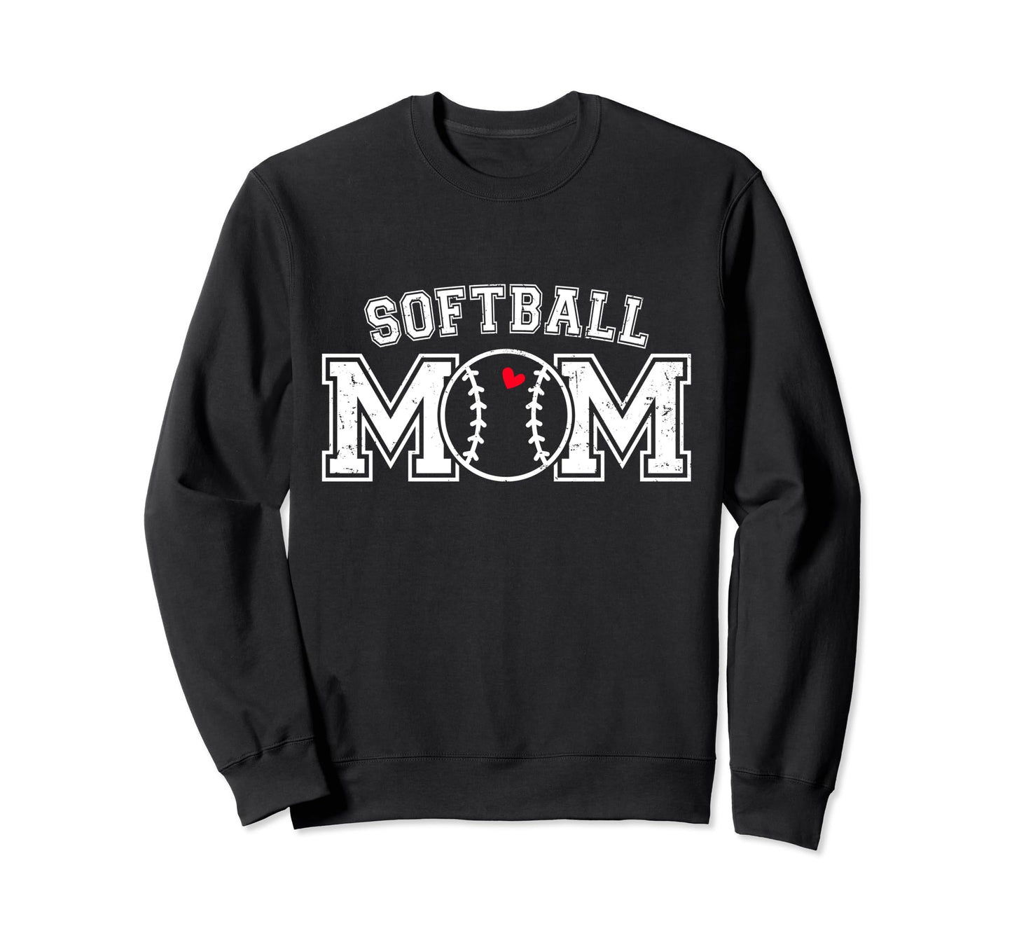 Softball Mom Baseball Love Softball Sweatshirt - Custom Art Print Unisex - T-Shirt, Sweatshirt, Hoodie