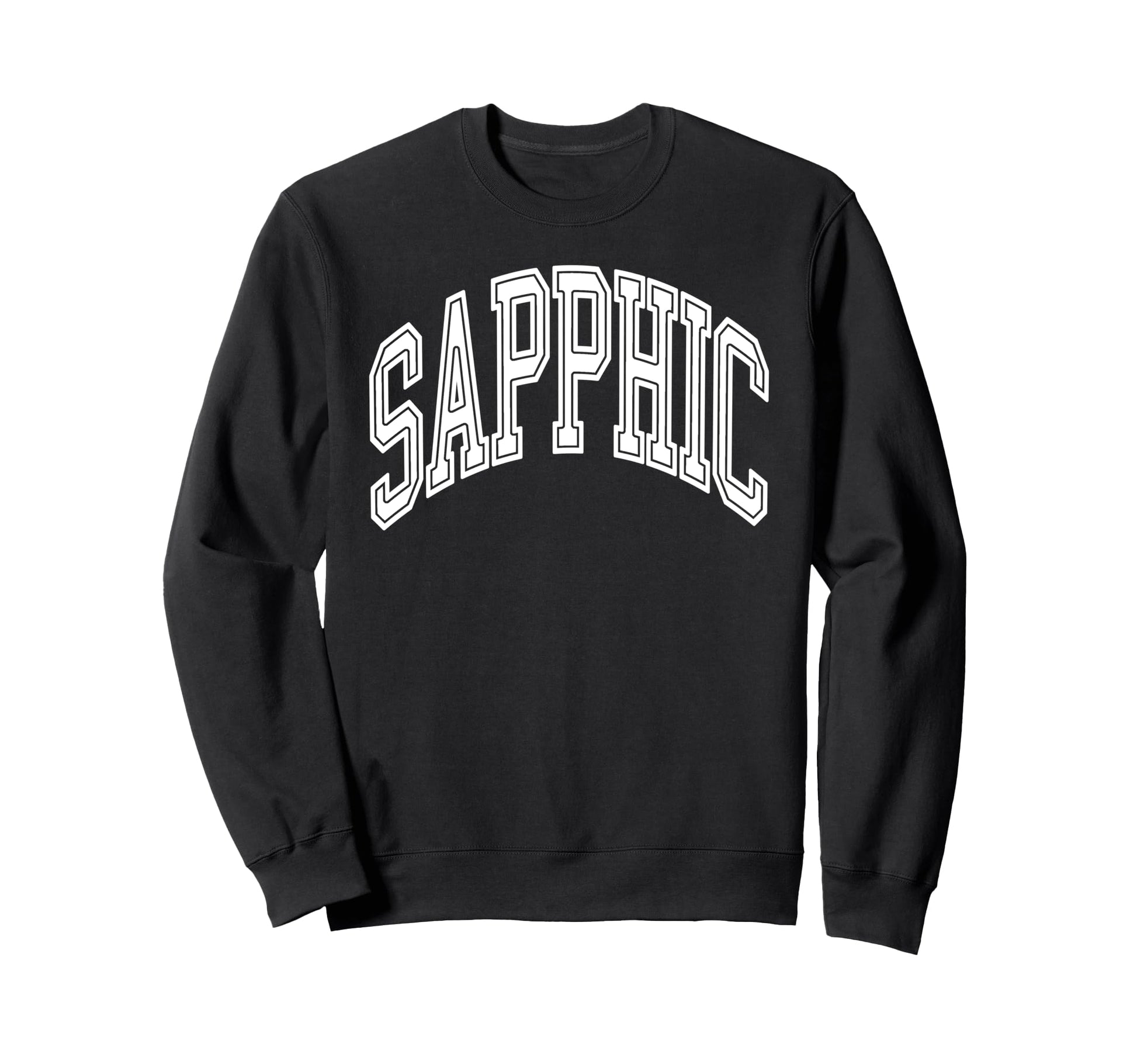 Sapphic University Lgbt College Y2K Sweatshirt - Graphic Print for Adults - T-Shirt, Sweatshirt, Hoodie