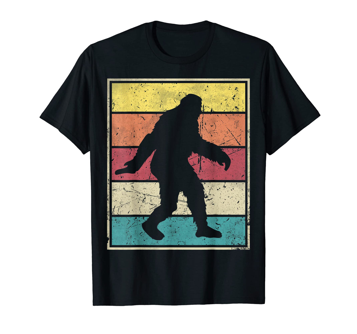 Bigfoot Stripes T-Shirt - Novelty Apparel Men Women - T-Shirt, Sweatshirt, Hoodie