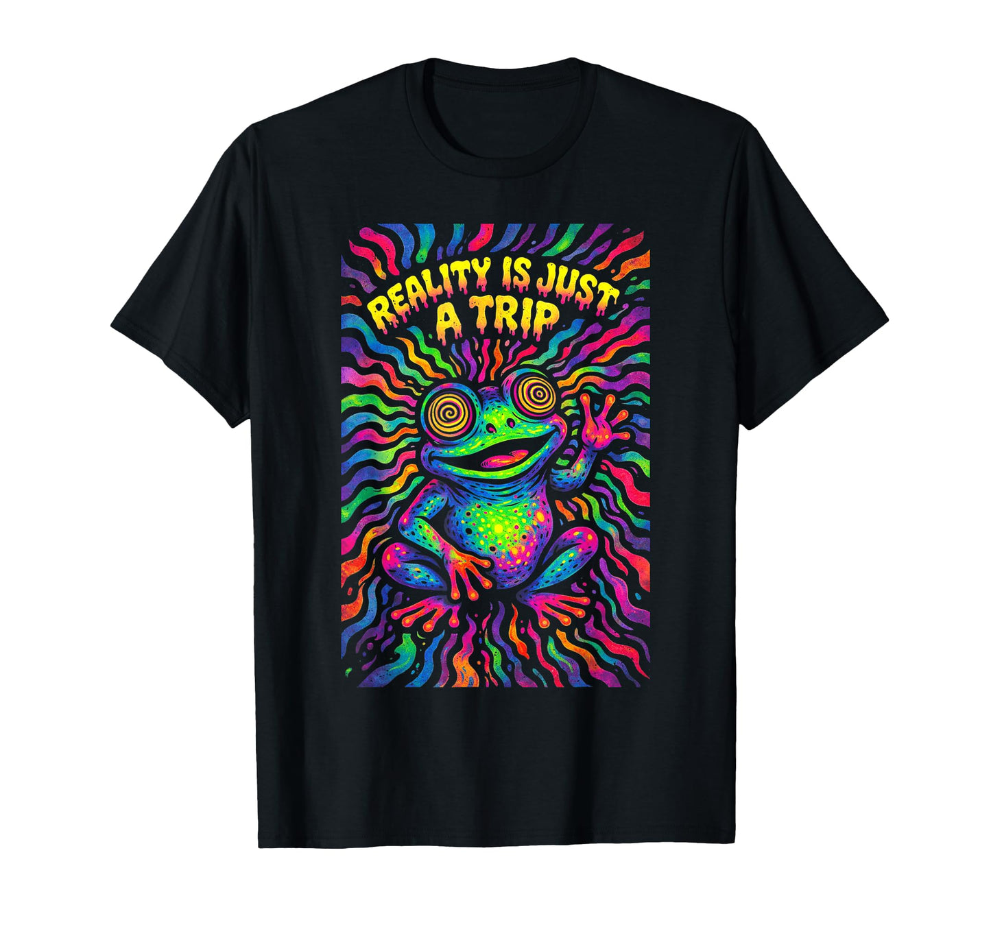 Psychedelic Reality Is Just Trip T-Shirt - Trendy Graphic for Adults - T-Shirt, Sweatshirt, Hoodie