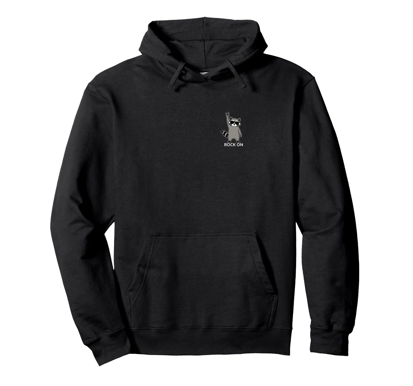 Raccoon Rock Music Band Concert Funny Hoodie - Novelty Apparel Unisex - T-Shirt, Sweatshirt, Hoodie