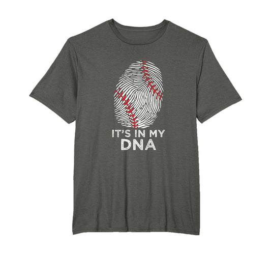 Baseball Its My Dna T-Shirt - Aesthetic Graphic for Adults - T-Shirt, Sweatshirt, Hoodie