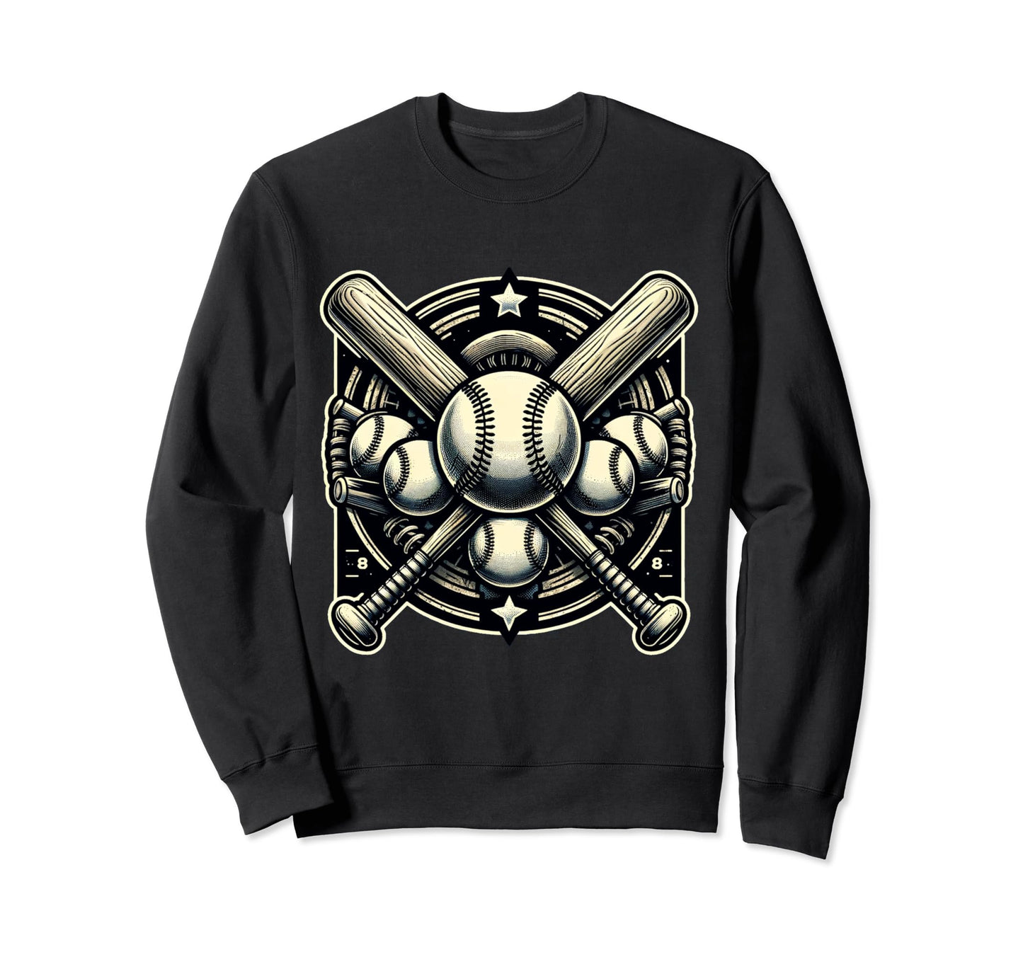 Baseball Sweatshirt - Unique Graphic Men Women - T-Shirt, Sweatshirt, Hoodie