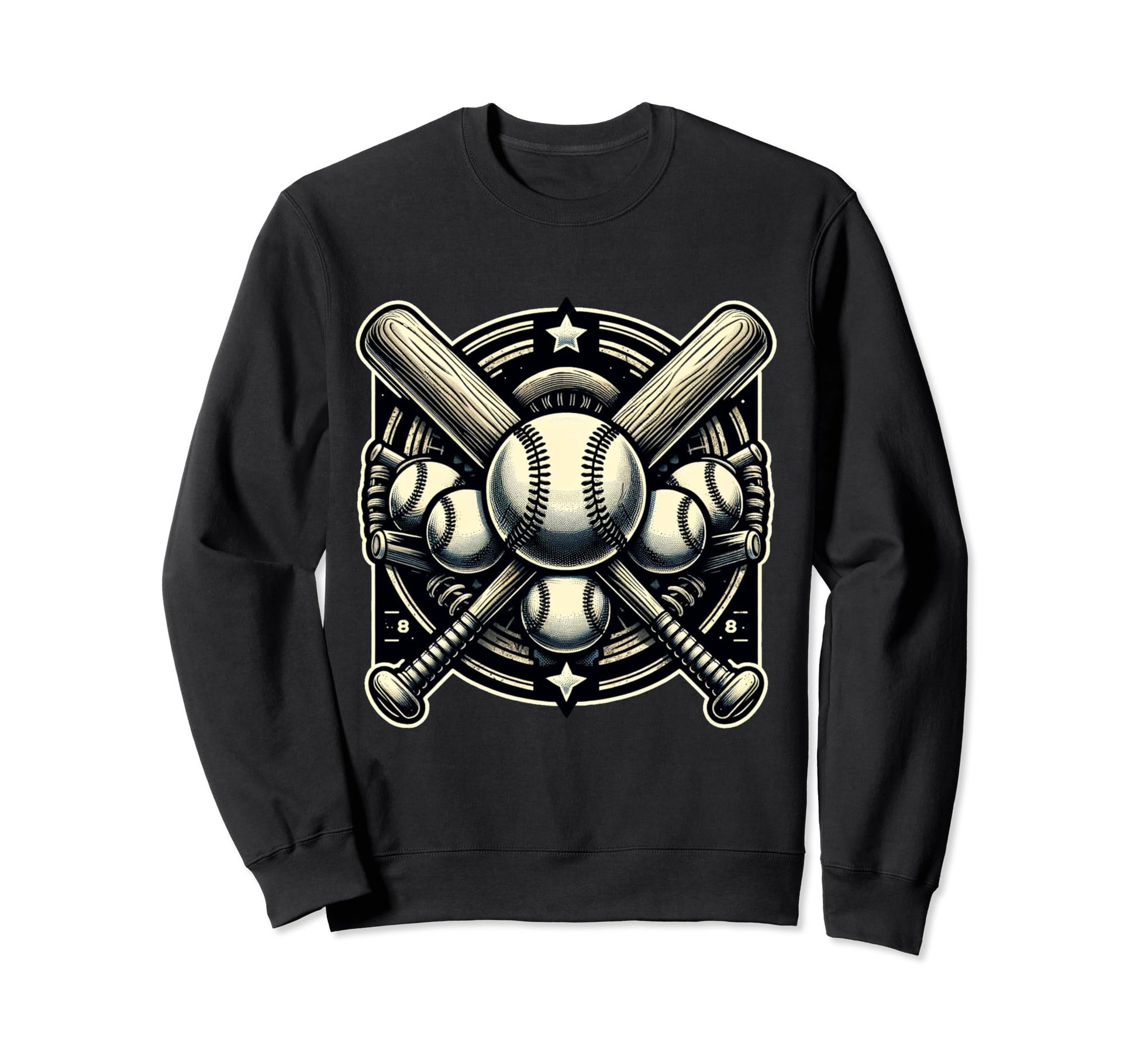 Baseball Sweatshirt - Unique Graphic Men Women - T-Shirt, Sweatshirt, Hoodie