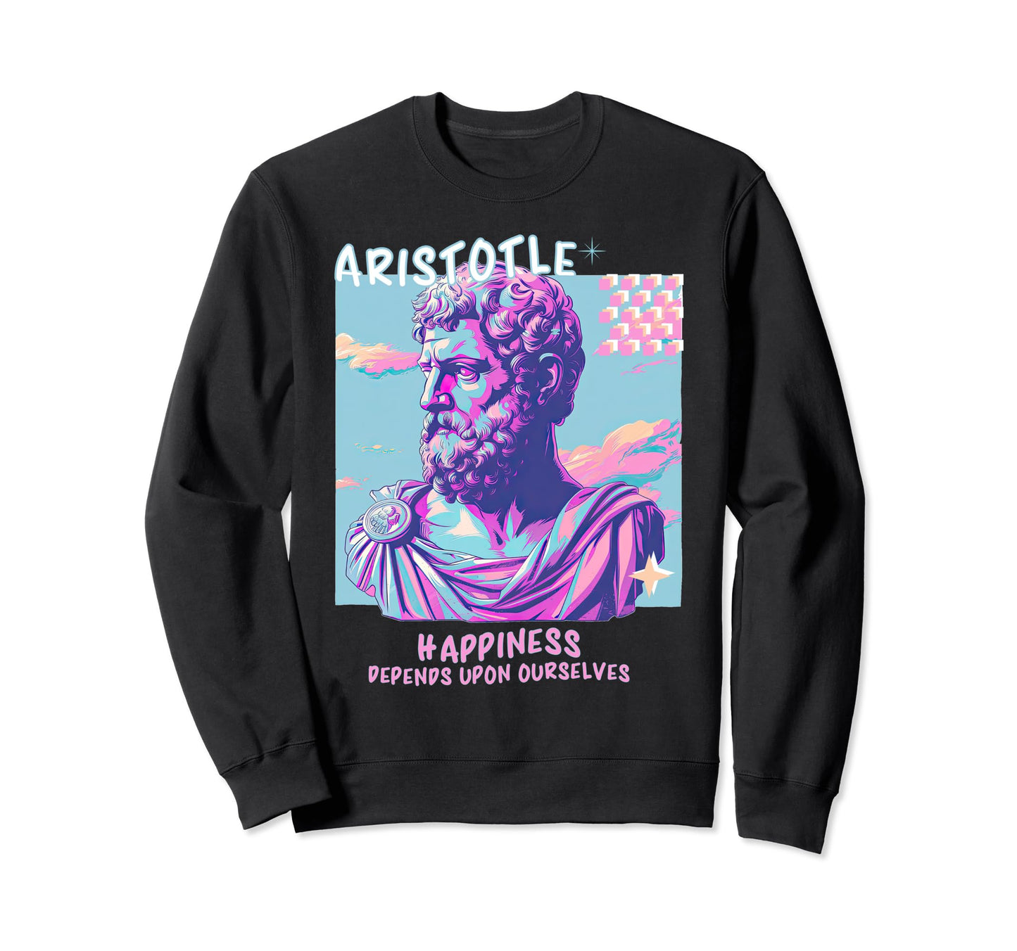 Aristotle Y2K Aesthetic Stoic Sweatshirt - Novelty Apparel Unisex - T-Shirt, Sweatshirt, Hoodie