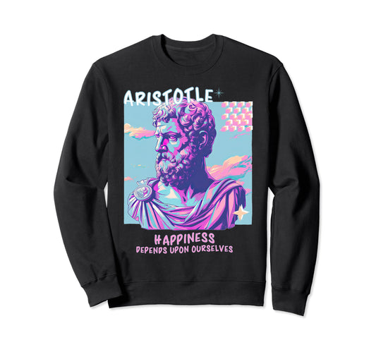 Aristotle Y2K Aesthetic Stoic Sweatshirt - Novelty Apparel Unisex - T-Shirt, Sweatshirt, Hoodie