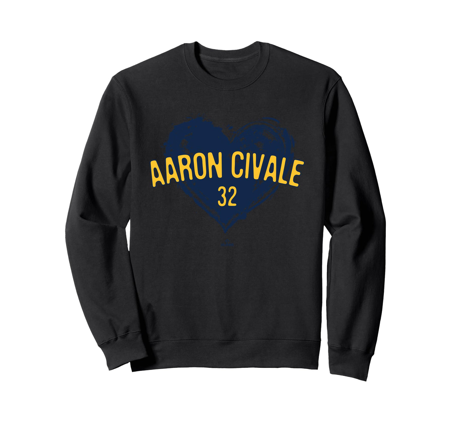 Distressed Heart Aaron Civale Sweatshirt - Unique Graphic Men Women - T-Shirt, Sweatshirt, Hoodie