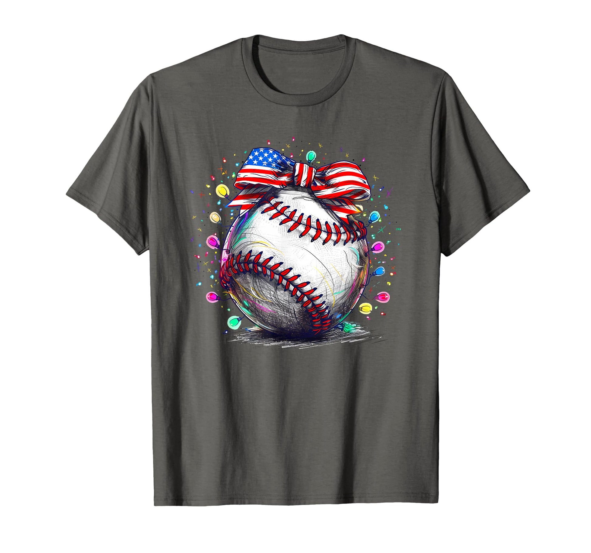 Baseball Coquette Bow Baseball Players T-Shirt - Novelty Apparel Men Women - T-Shirt, Sweatshirt, Hoodie