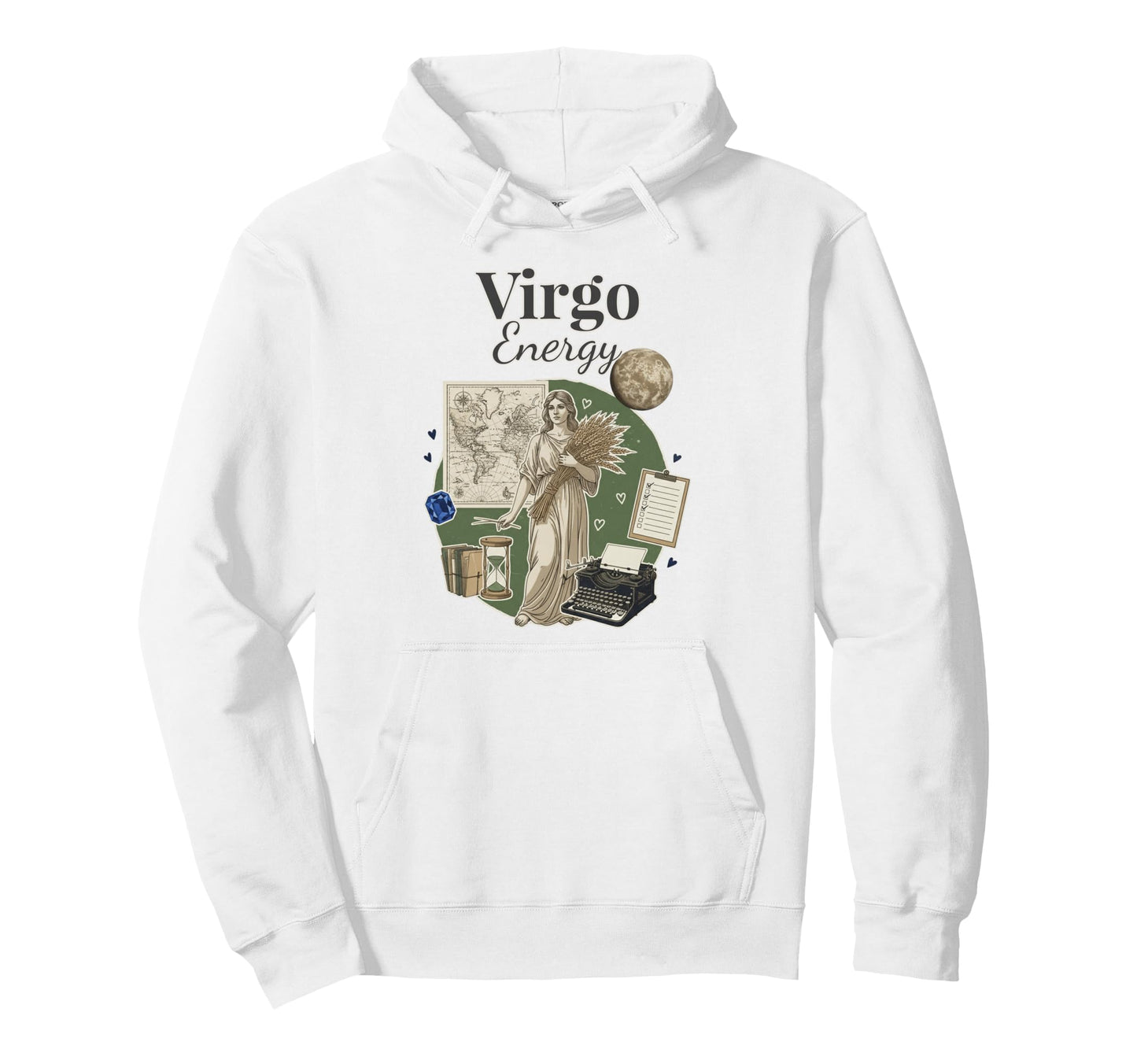 Virgo Energy Zodiac Birthday Y2K Hoodie - Novelty Apparel for Adults - T-Shirt, Sweatshirt, Hoodie