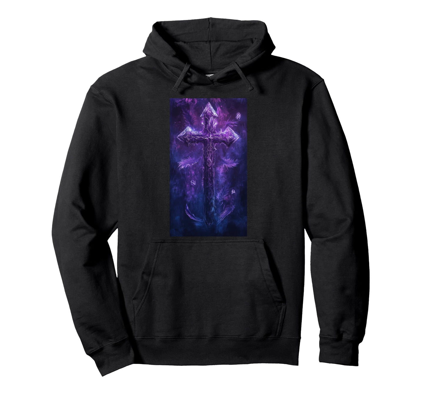 Gothic Cross Grunge Aesthetic Y2K Goth Hoodie - Graphic Print Men Women - T-Shirt, Sweatshirt, Hoodie