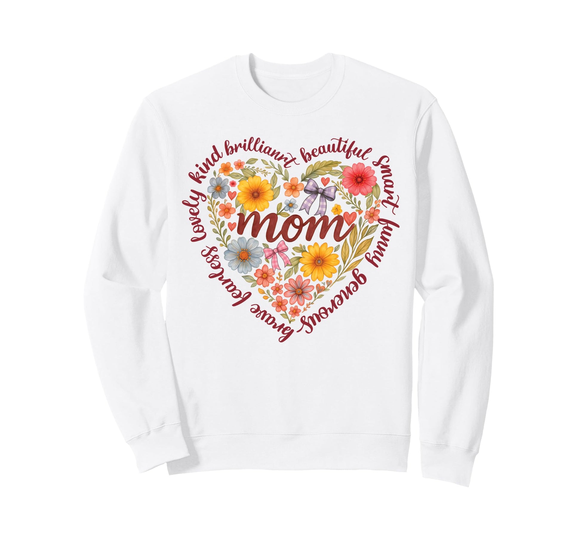 Floral Mom Definition Mama Mothers Sweatshirt - Unique Graphic Men Women - T-Shirt, Sweatshirt, Hoodie