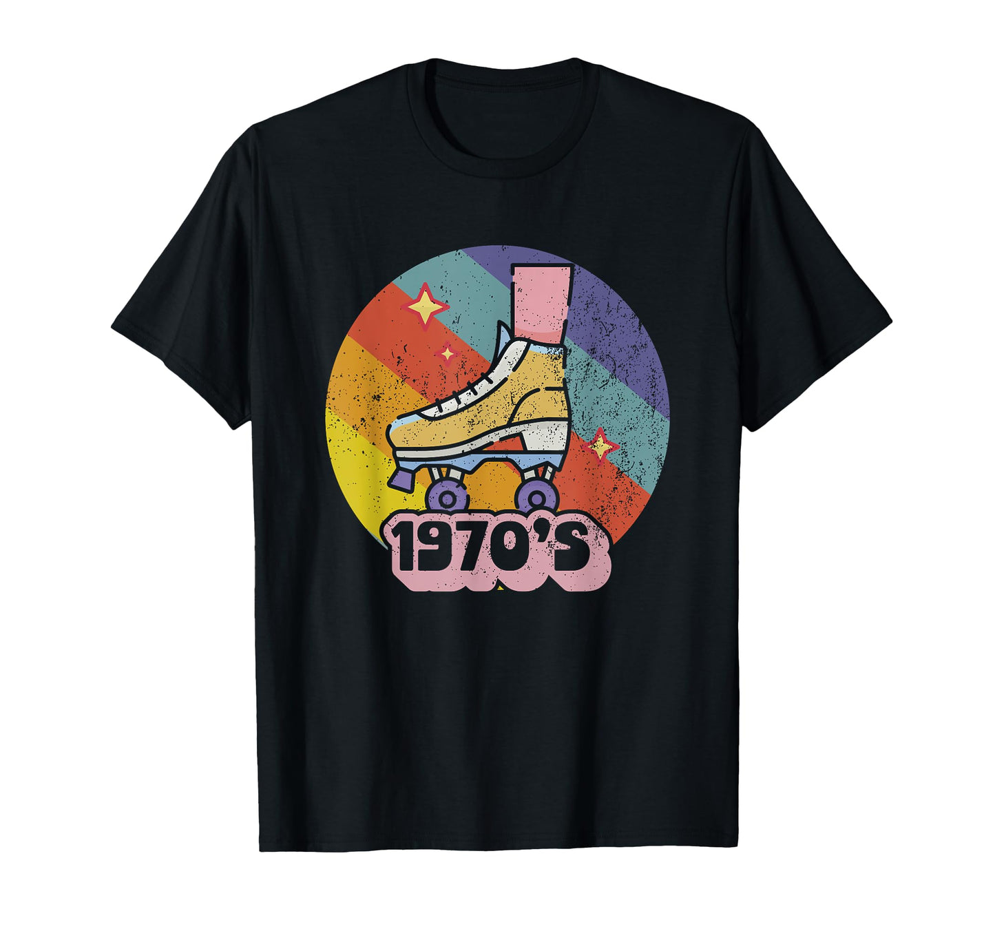 70S Roller Skates 1970S T-Shirt - Novelty Apparel for Adults - T-Shirt, Sweatshirt, Hoodie