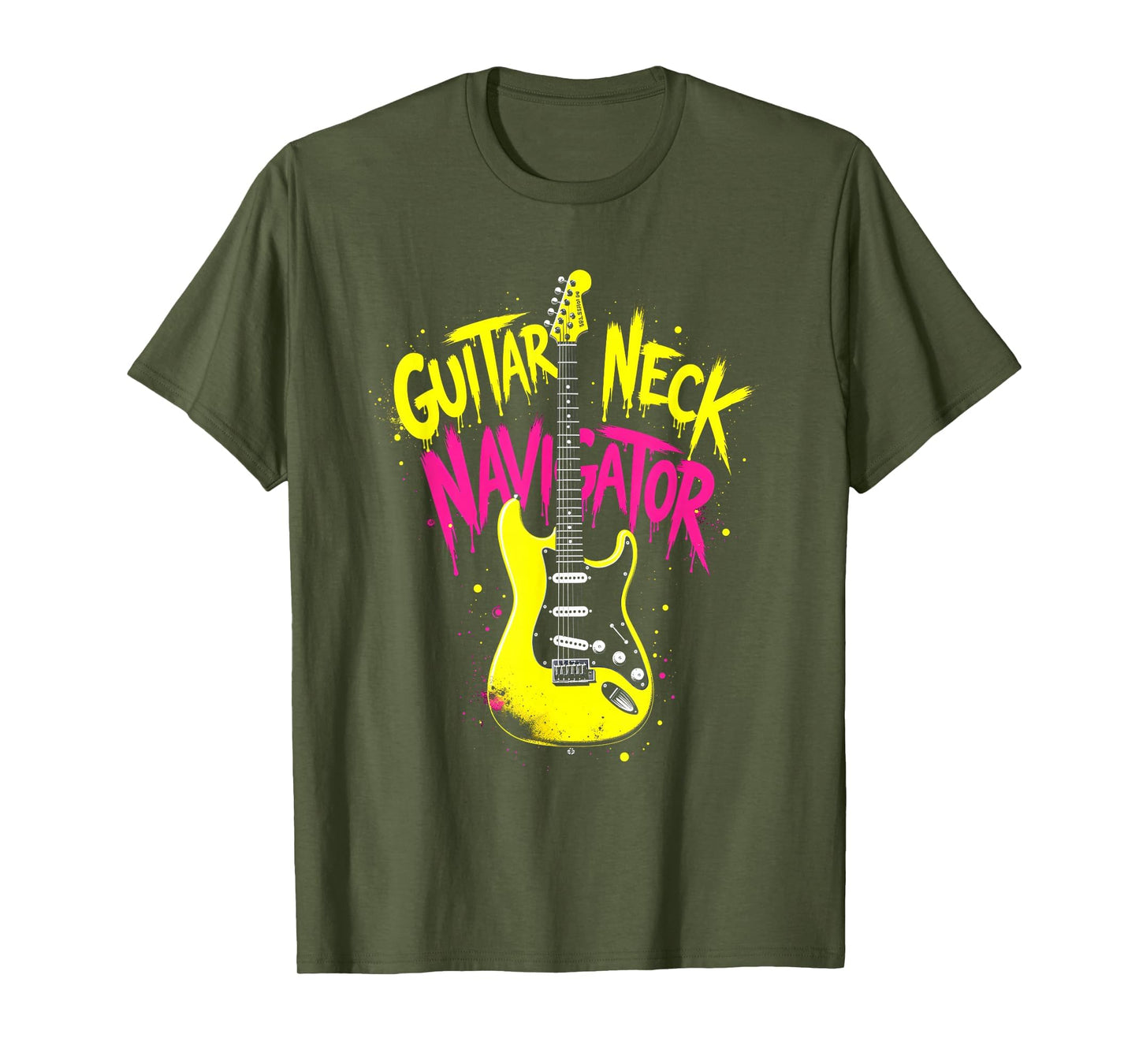 Guitar Neck Navigator Rock Band T-Shirt - Minimalist Print Men Women - T-Shirt, Sweatshirt, Hoodie