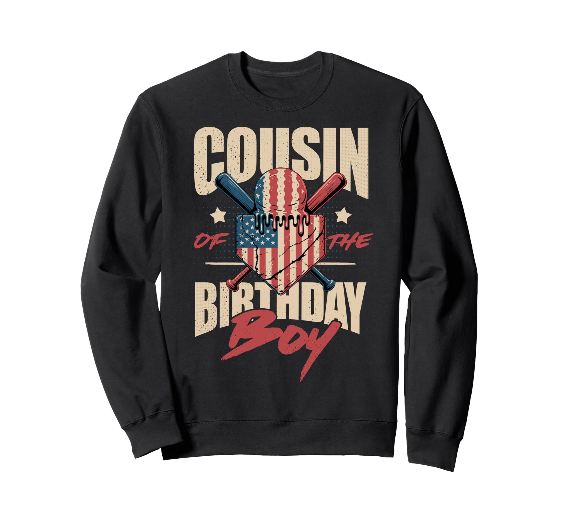 Cousin Birthday Matching Baseball Sweatshirt - Graphic Print for Adults - T-Shirt, Sweatshirt, Hoodie