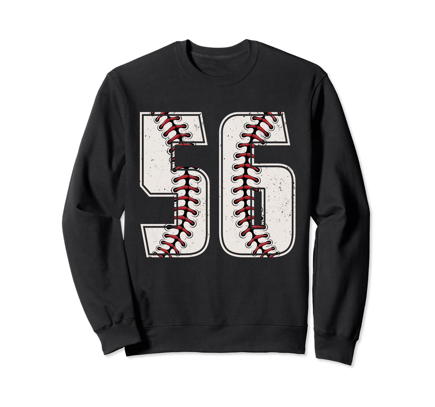 Baseball Player Number 56 Fifty Sweatshirt - Fun Novelty Design for Adults - T-Shirt, Sweatshirt, Hoodie