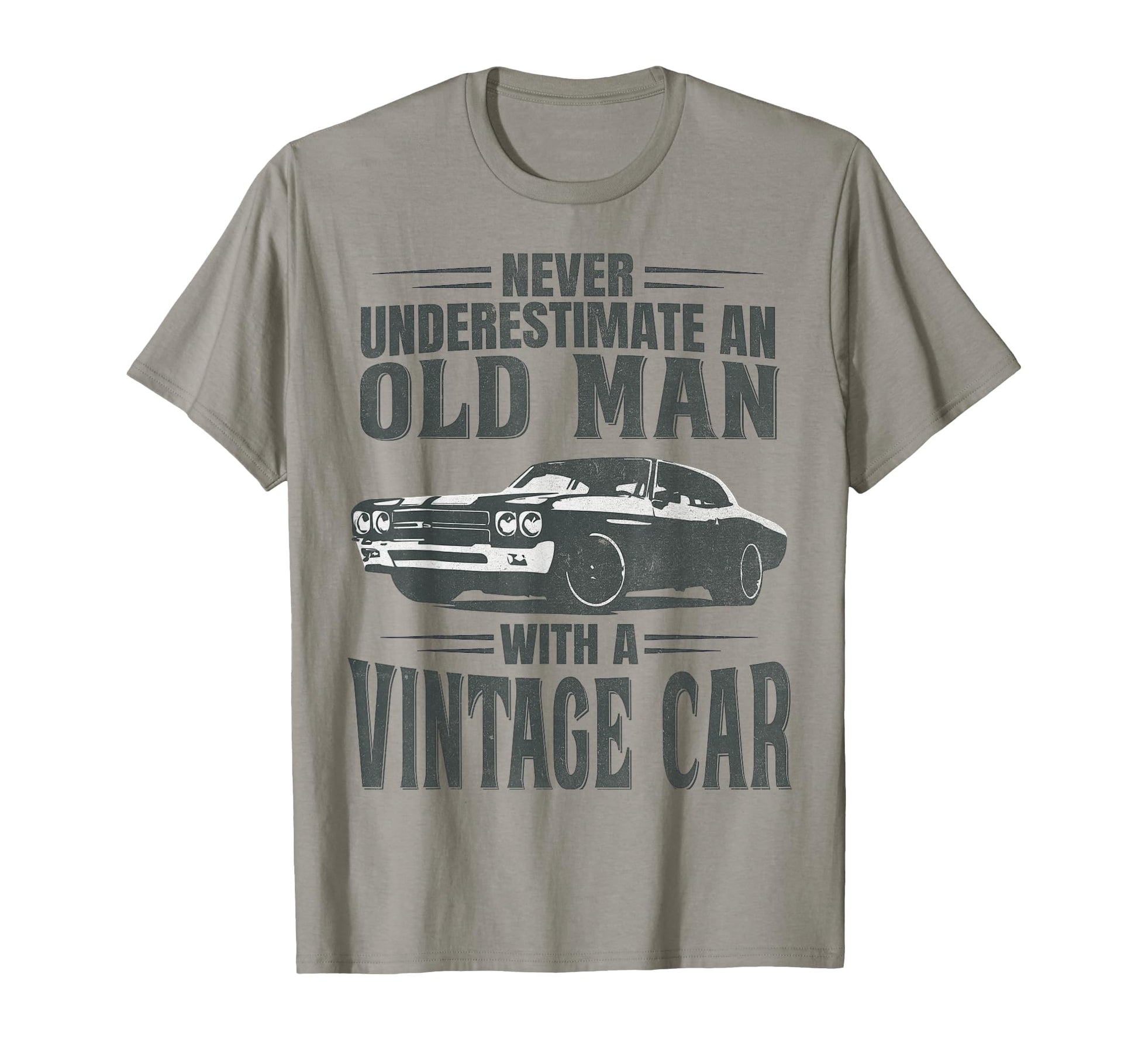 Never Underestimate Old Car T-Shirt - Unique Graphic Unisex - T-Shirt, Sweatshirt, Hoodie