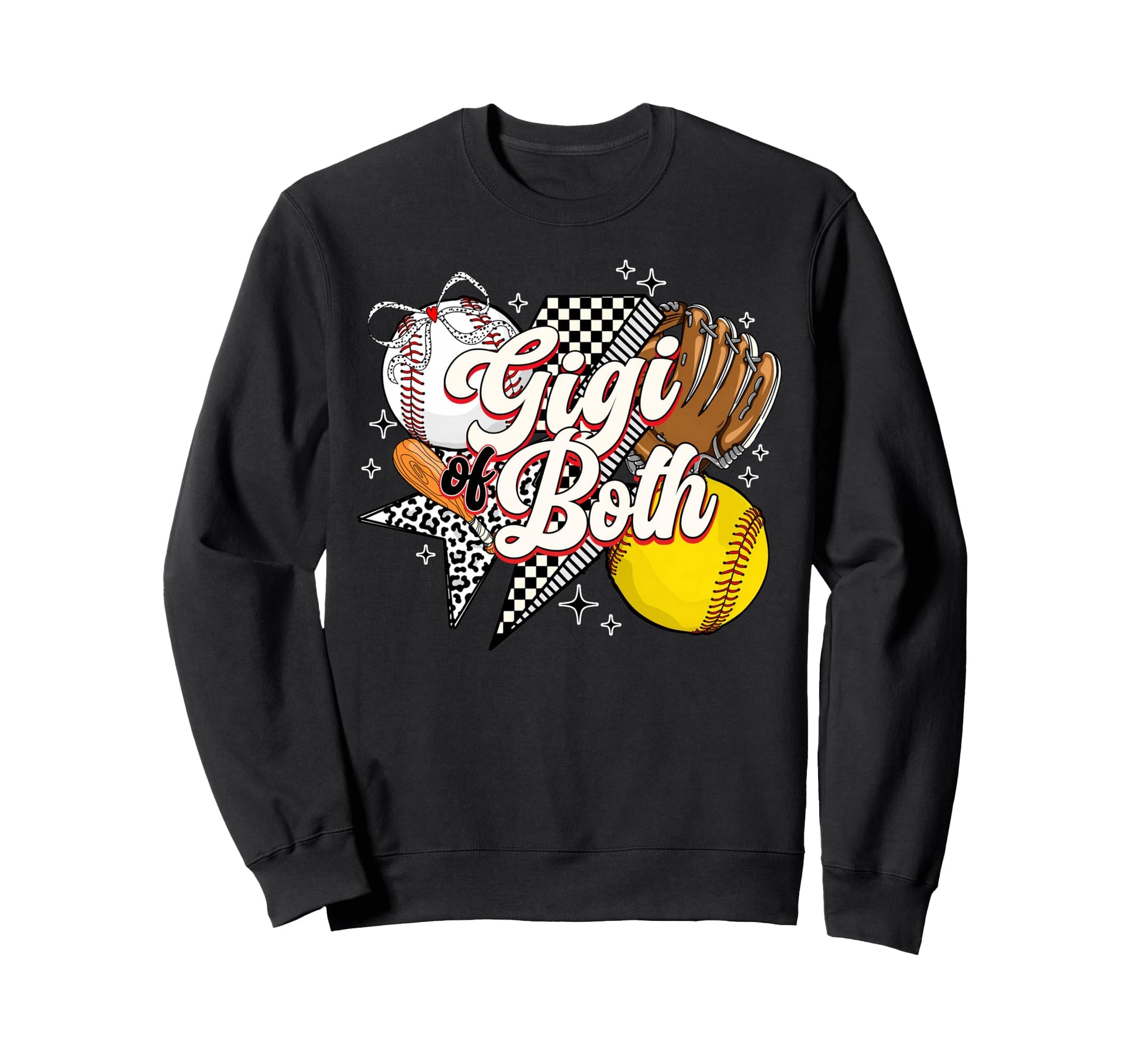 Gigi Both Baseball Softball Game Sweatshirt - Aesthetic Graphic for Adults - T-Shirt, Sweatshirt, Hoodie