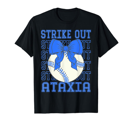 Ataxia Awareness Blue Coquette T-Shirt - Novelty Apparel Men Women - T-Shirt, Sweatshirt, Hoodie