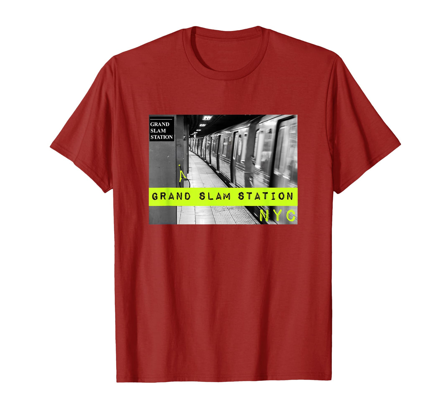 Grand Slam Station Nyc Underground Tennis T-Shirt - Minimalist Print Unisex - T-Shirt, Sweatshirt, Hoodie