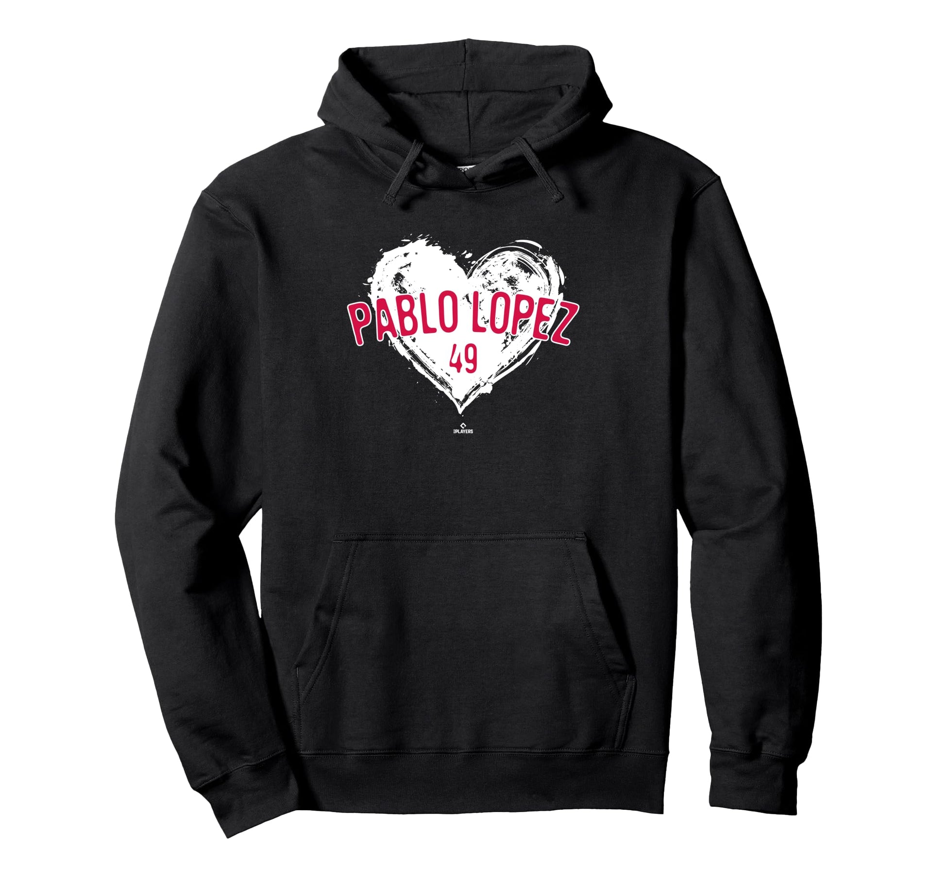 Distressed Heart Pablo L Pez Minnesota Hoodie - Custom Art Print Unisex - T-Shirt, Sweatshirt, Hoodie