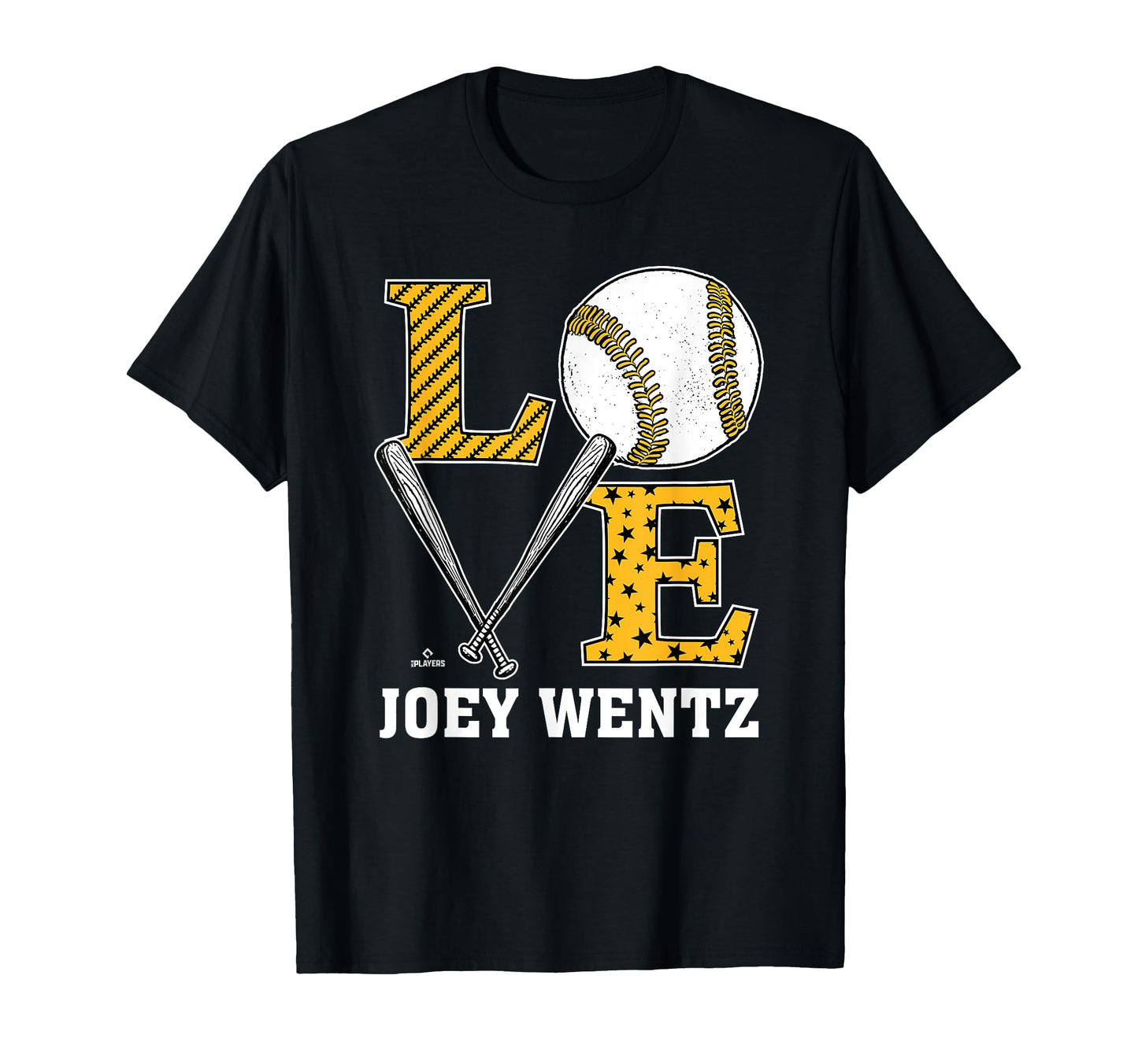 Distressed Baseball Love Joey Wentz T-Shirt - Trendy Graphic for Adults - T-Shirt, Sweatshirt, Hoodie