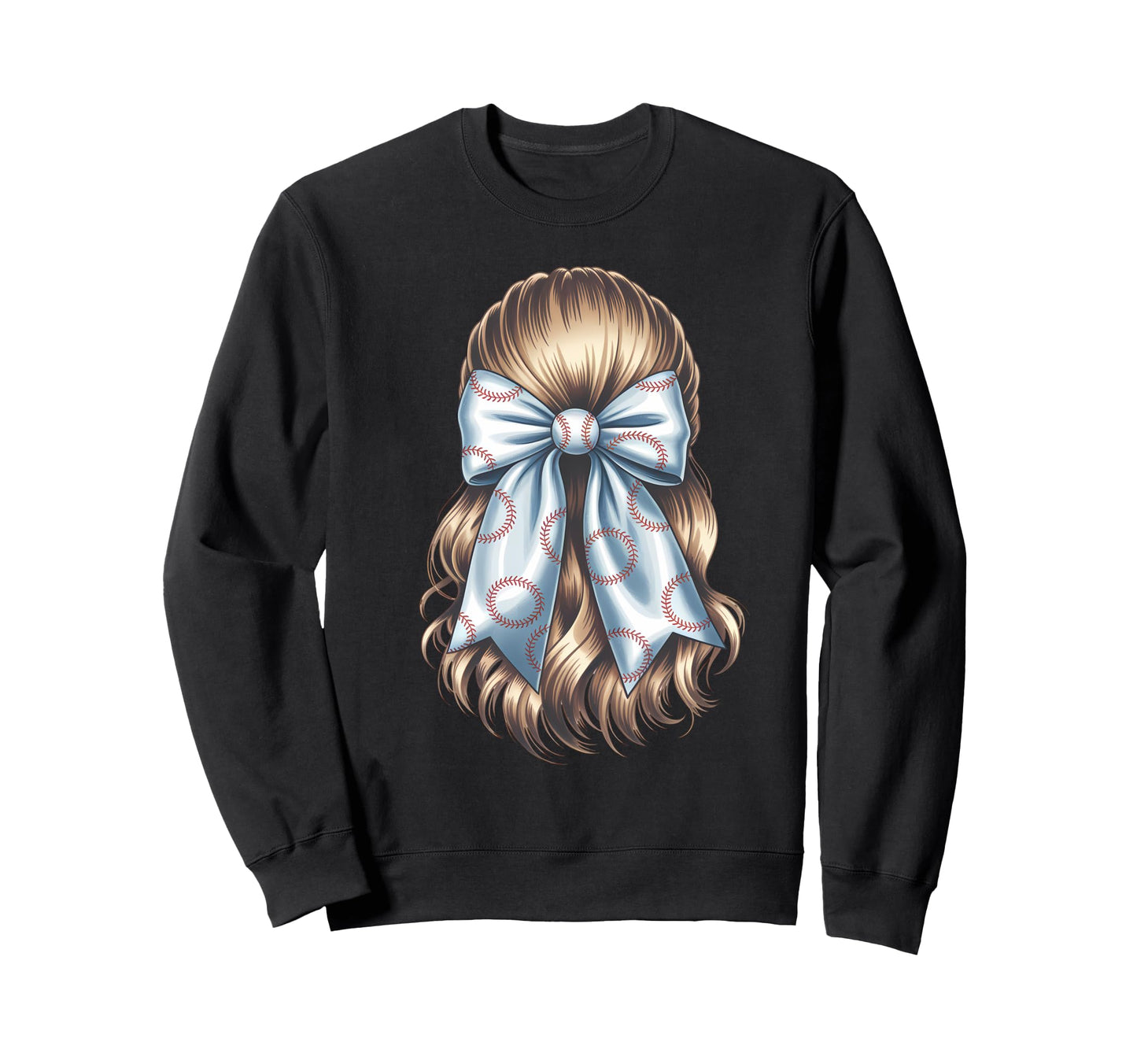 Baseball Coquette Bow Baseball Mom Sweatshirt - Novelty Apparel Unisex - T-Shirt, Sweatshirt, Hoodie