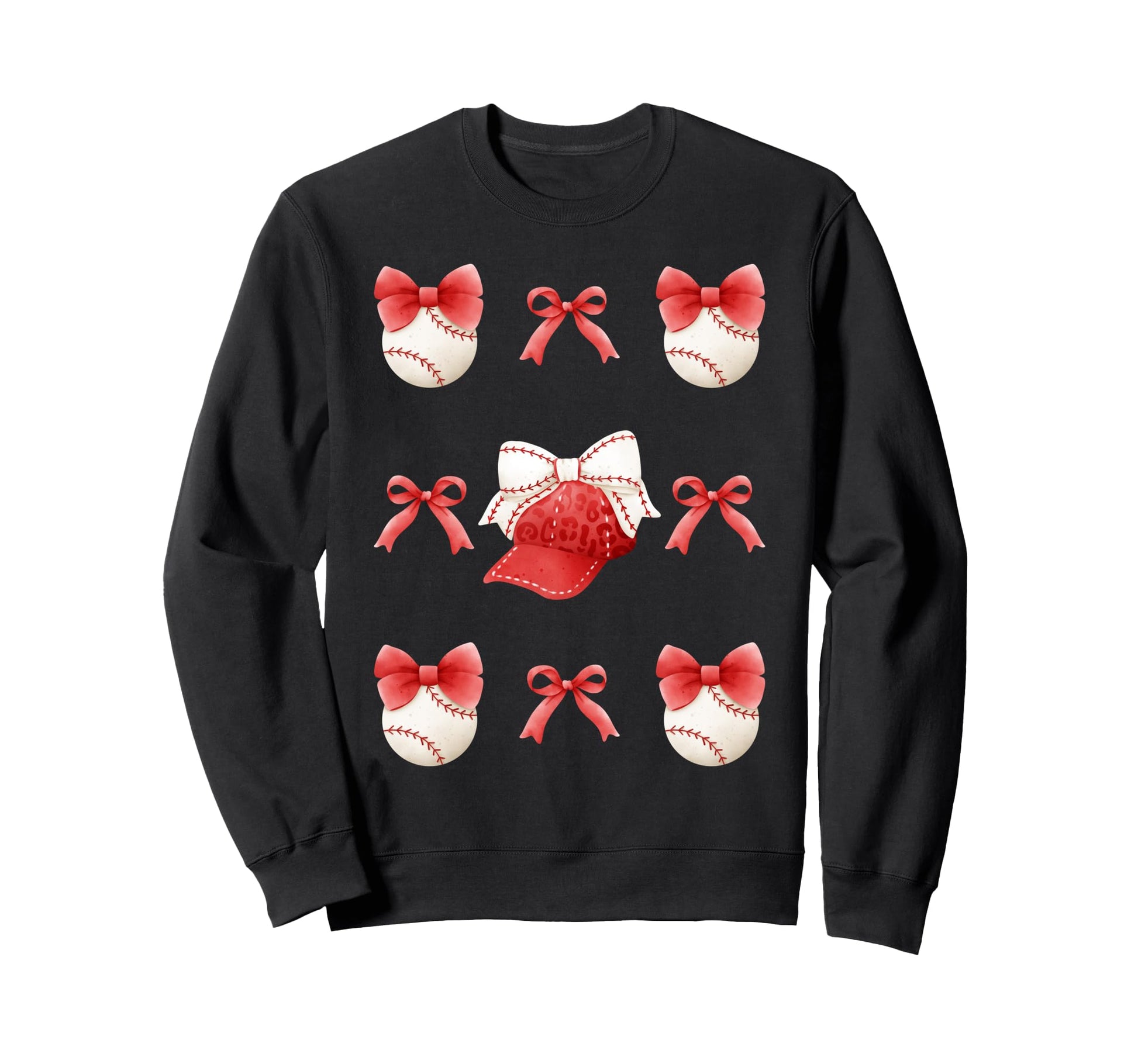 Coquette Baseball Softball Mom Sweatshirt - Fun Novelty Design for Adults - T-Shirt, Sweatshirt, Hoodie