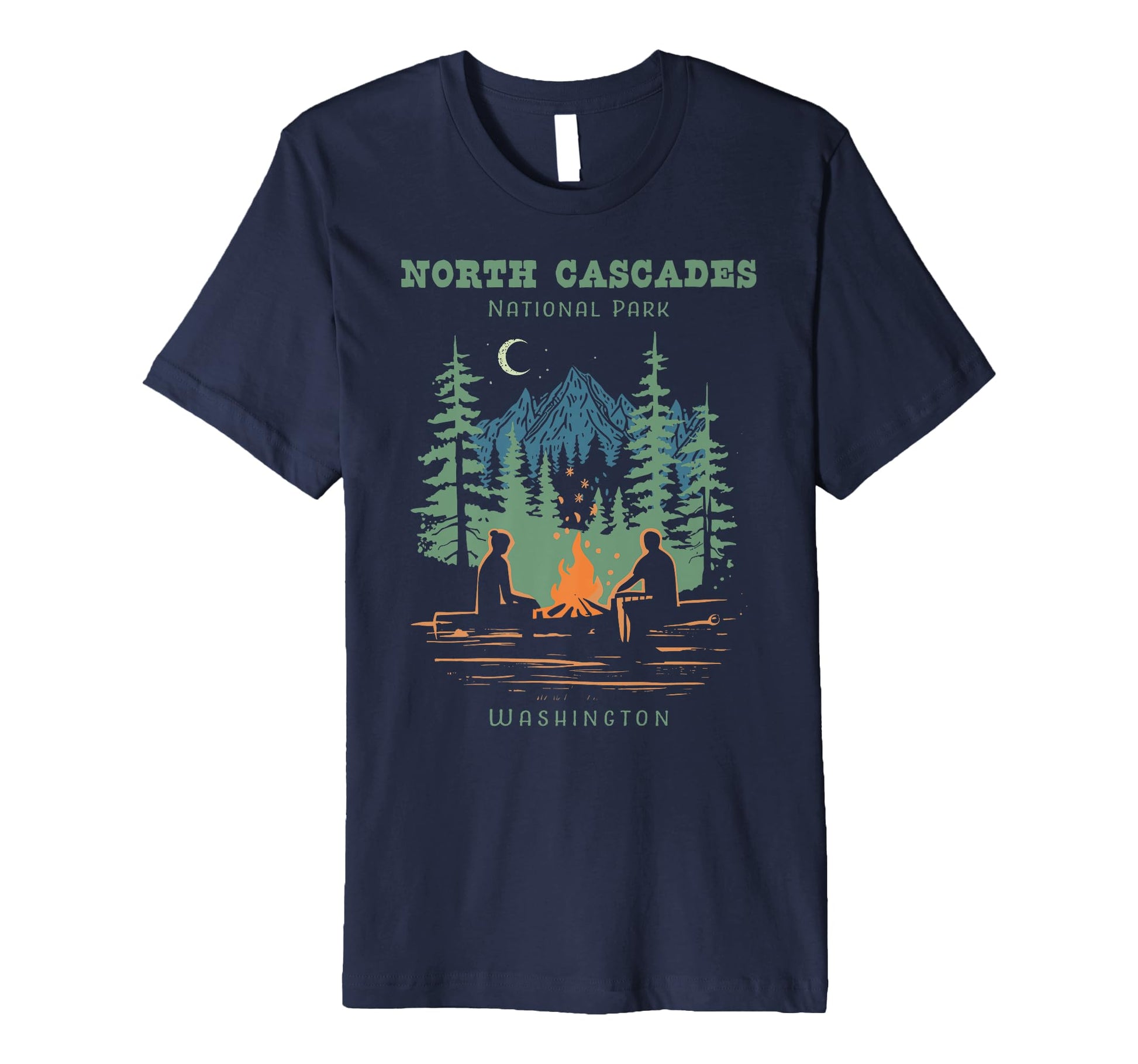 North Cascades National Park T-Shirt - Aesthetic Graphic Men Women - T-Shirt, Sweatshirt, Hoodie