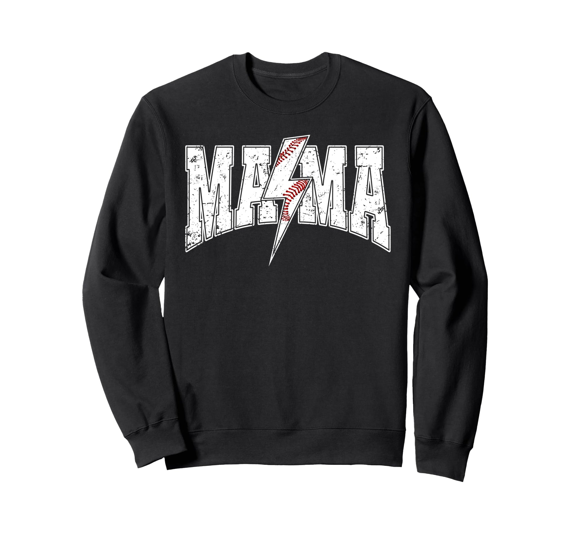 Mama Lightning Bolt Checkered Sweatshirt - Unique Graphic for Adults - T-Shirt, Sweatshirt, Hoodie