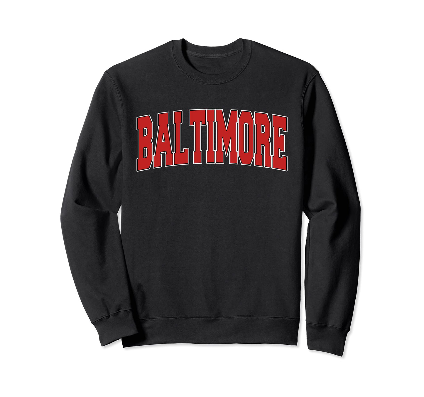 Baltimore Md Maryland Varsity Usa Sweatshirt - Custom Art Print Men Women - T-Shirt, Sweatshirt, Hoodie