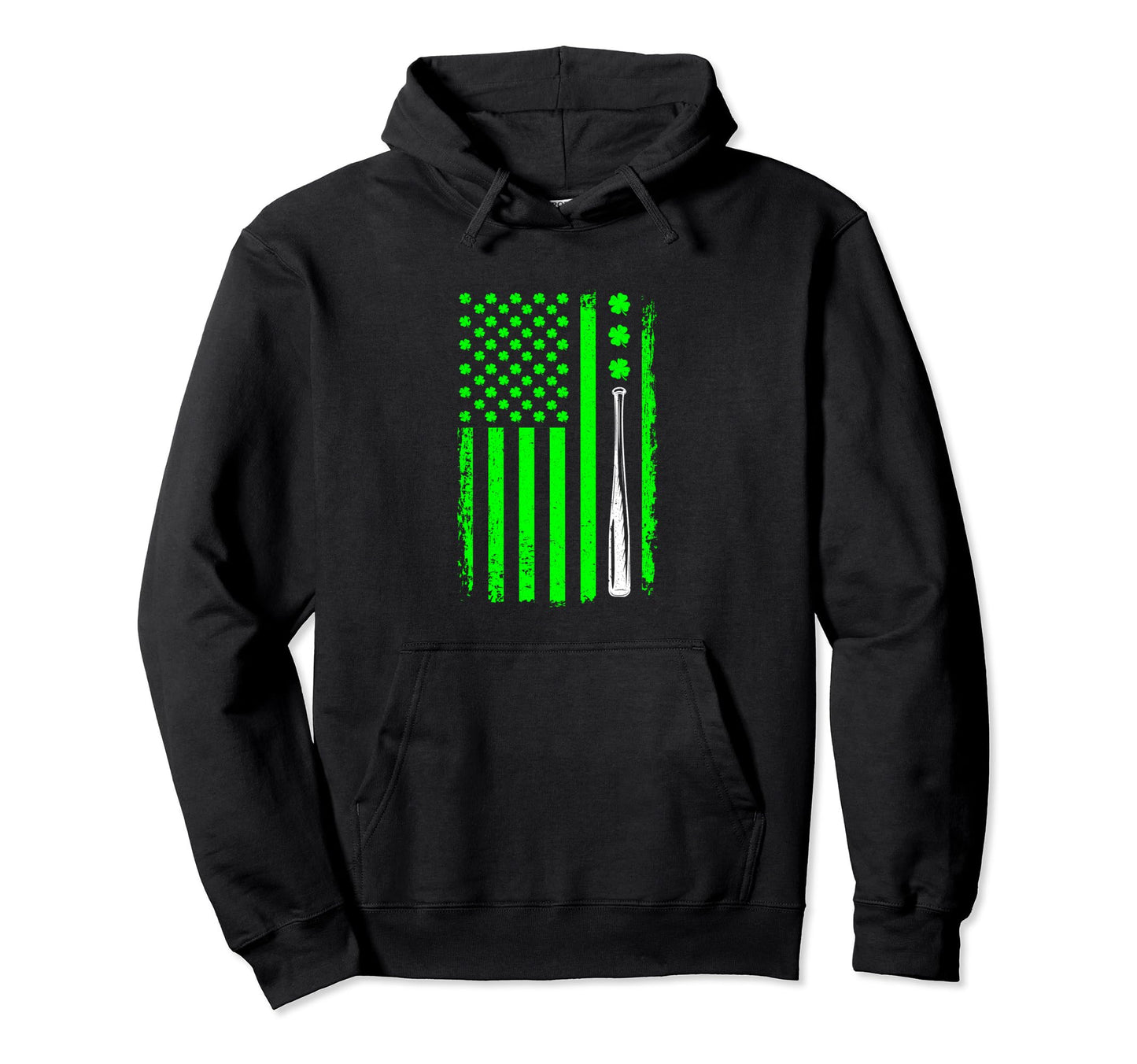 Irish American Us Flag St Patricks Day Hoodie - Minimalist Print Unisex - T-Shirt, Sweatshirt, Hoodie