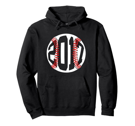 2017 Baseball 9Th Birthday Hoodie - Graphic Print Men Women - T-Shirt, Sweatshirt, Hoodie