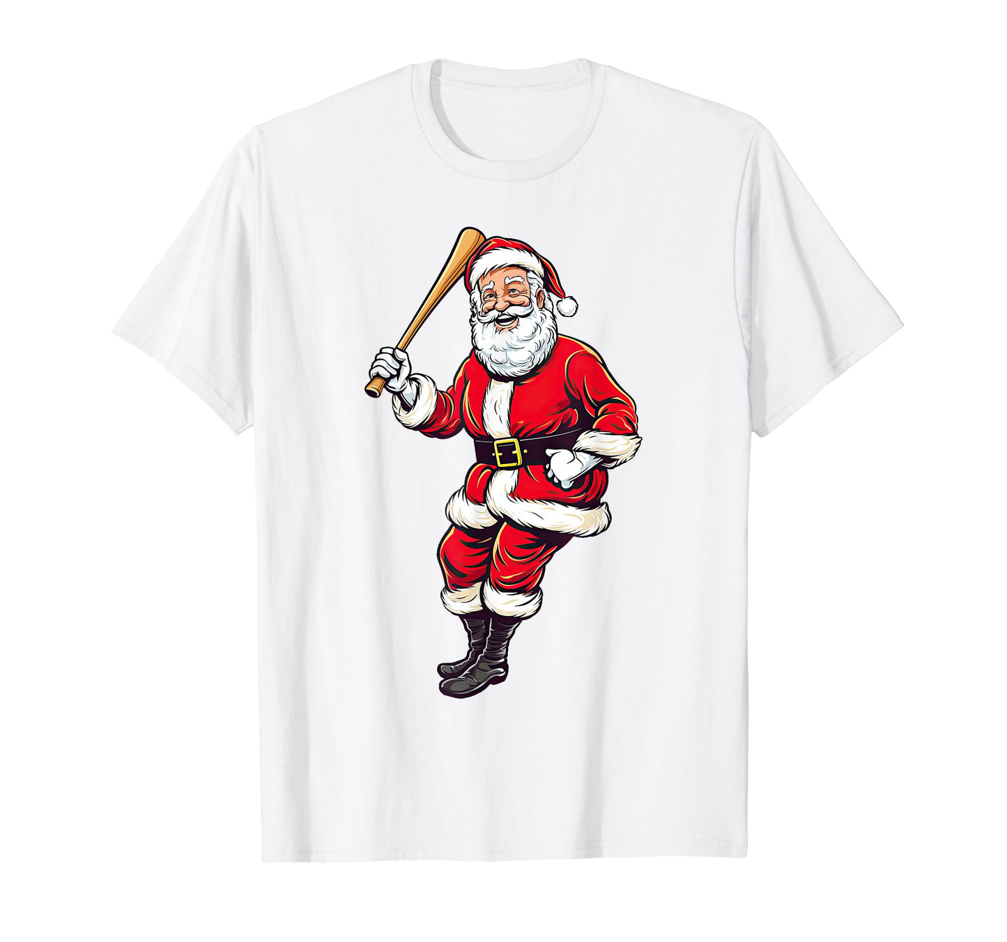 Santa Baseball Player Party Funny Pajama T-Shirt - Unique Graphic Unisex - T-Shirt, Sweatshirt, Hoodie