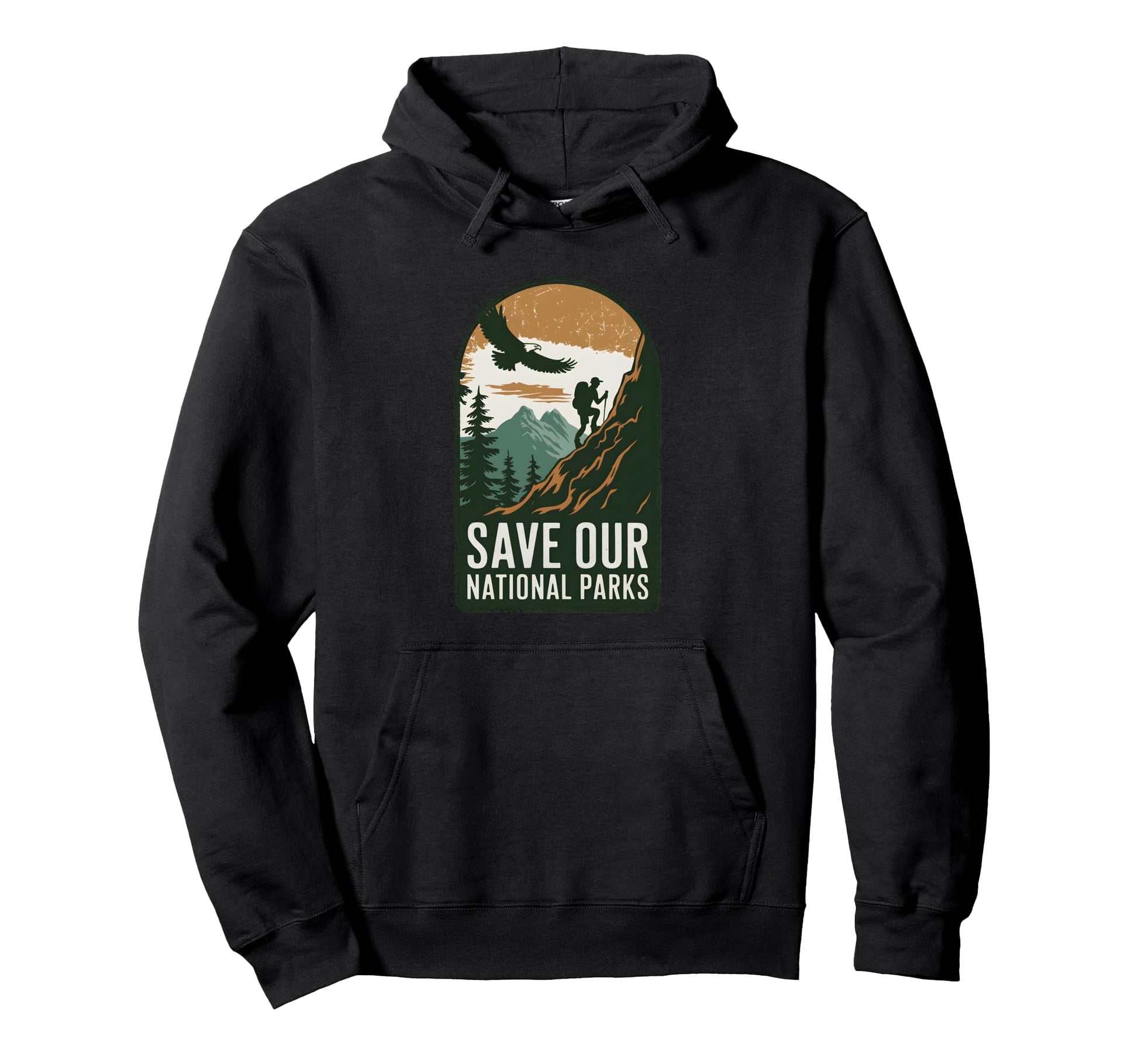Save Our National Parks Hiking Hoodie - Casual Everyday Wear for Adults - T-Shirt, Sweatshirt, Hoodie
