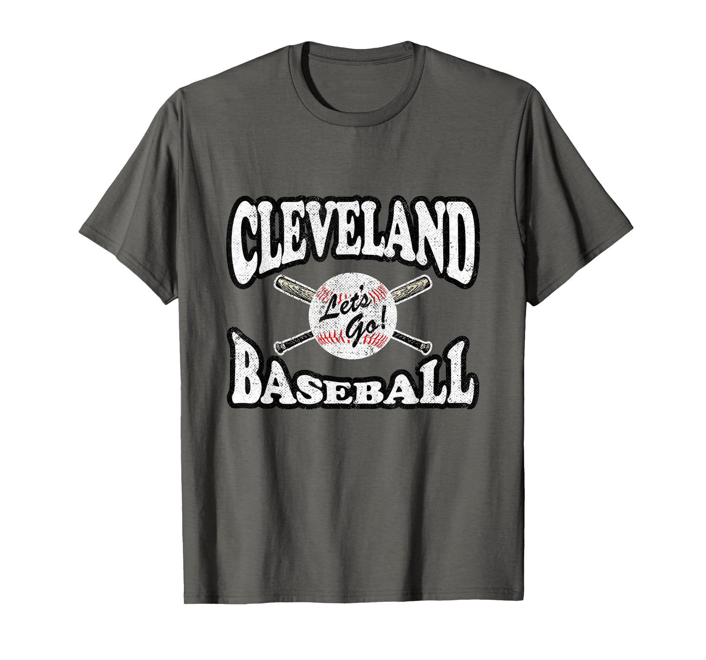 Cleveland Baseball Distressed T-Shirt - Fun Novelty Design Men Women - T-Shirt, Sweatshirt, Hoodie