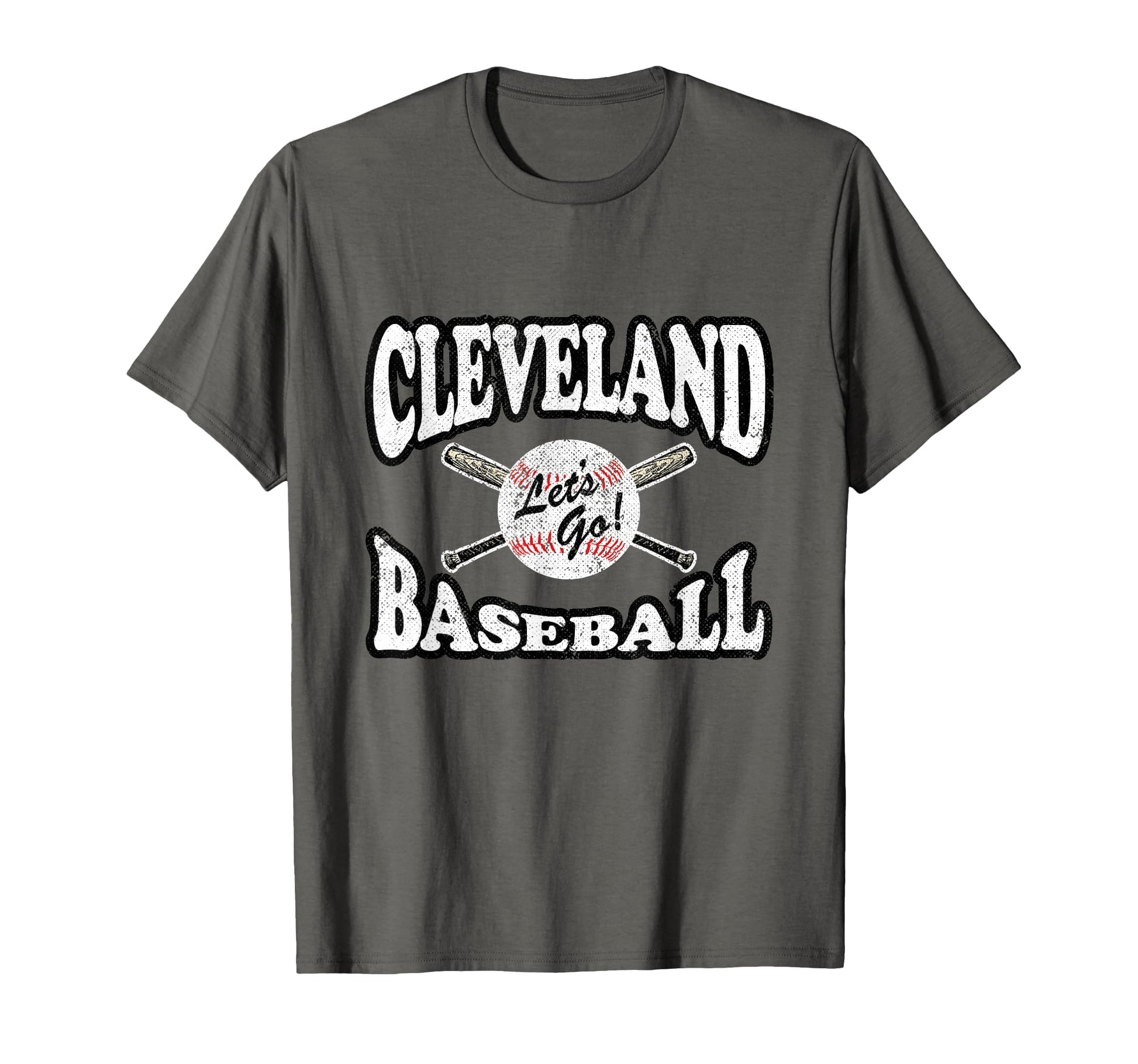 Cleveland Baseball Distressed T-Shirt - Fun Novelty Design Men Women - T-Shirt, Sweatshirt, Hoodie