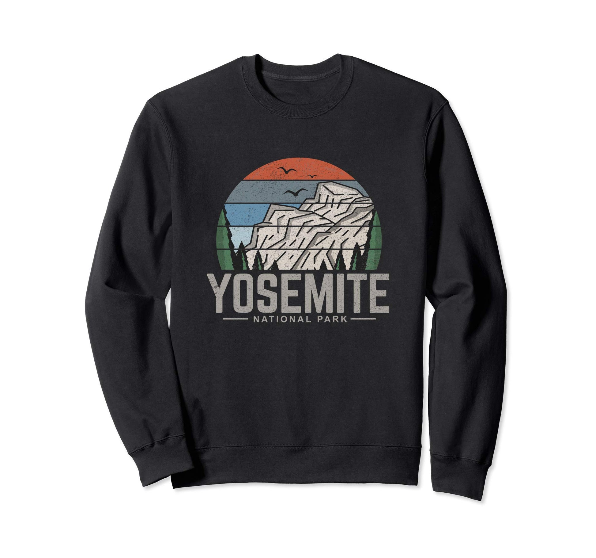 Yosemite National Park Hiking Sweatshirt - Aesthetic Graphic Unisex - T-Shirt, Sweatshirt, Hoodie