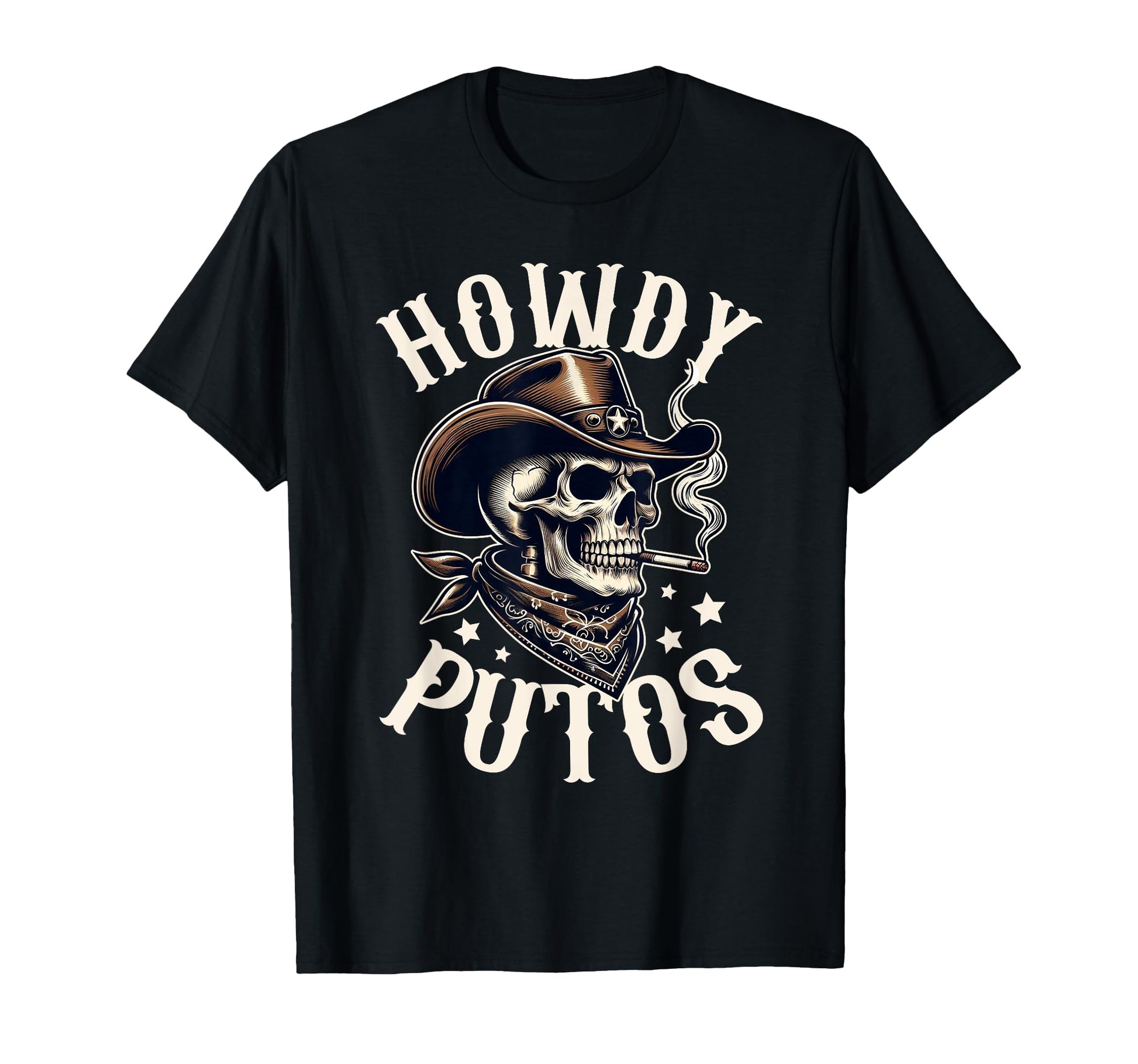 Howdy Putos Funny Western Skull T-Shirt - Streetwear Style Men Women - T-Shirt, Sweatshirt, Hoodie