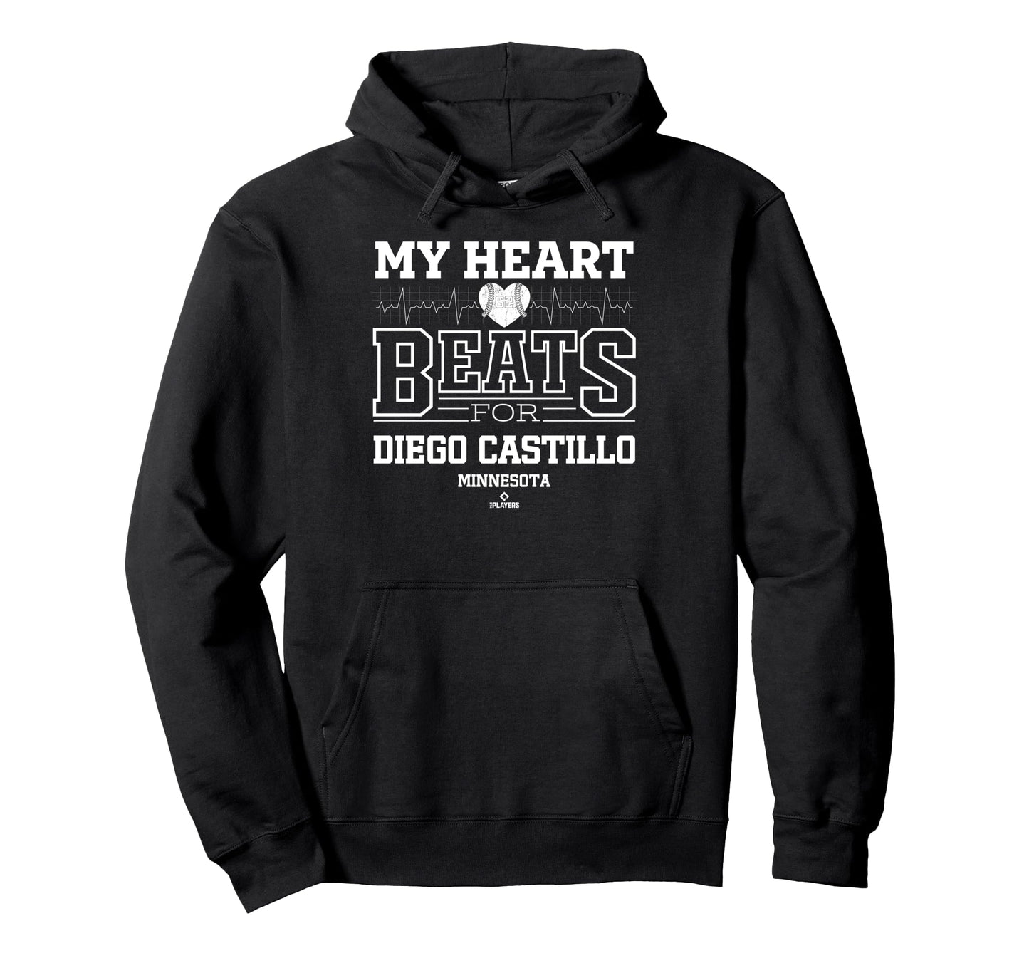 My Heart Beats Diego Castillo Hoodie - Novelty Apparel for Adults - T-Shirt, Sweatshirt, Hoodie