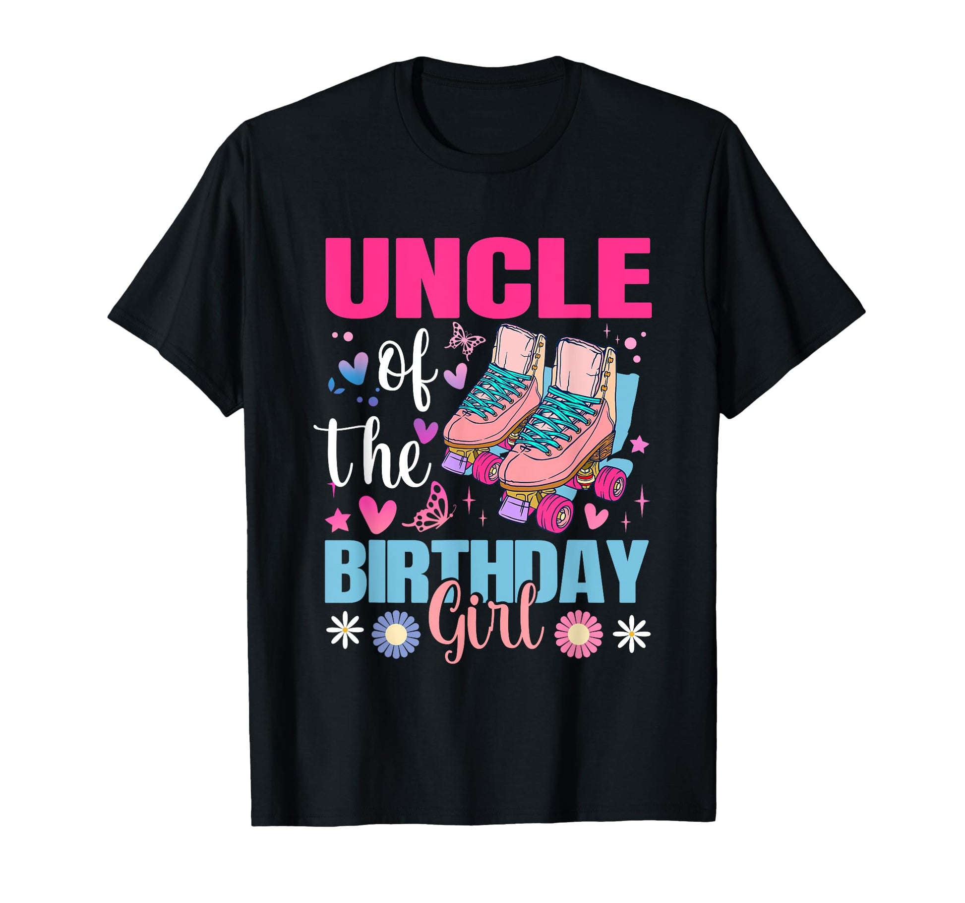 Uncle Birthday Rolling Skate Bday T-Shirt - Trendy Graphic for Adults - T-Shirt, Sweatshirt, Hoodie