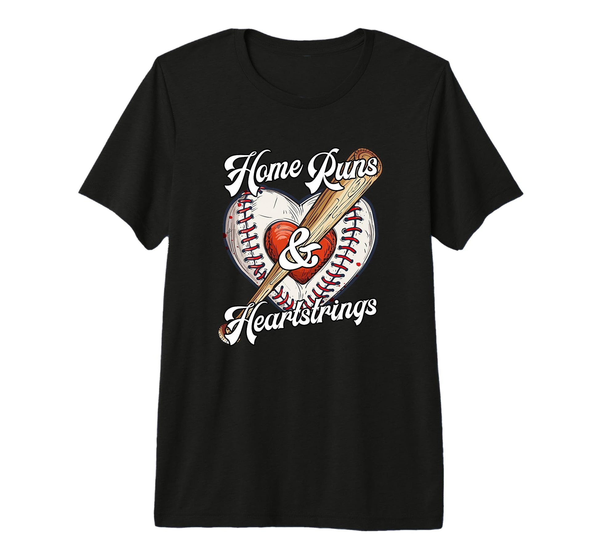 Baseball Sport Home Runs And T-Shirt - Custom Art Print Unisex - T-Shirt, Sweatshirt, Hoodie