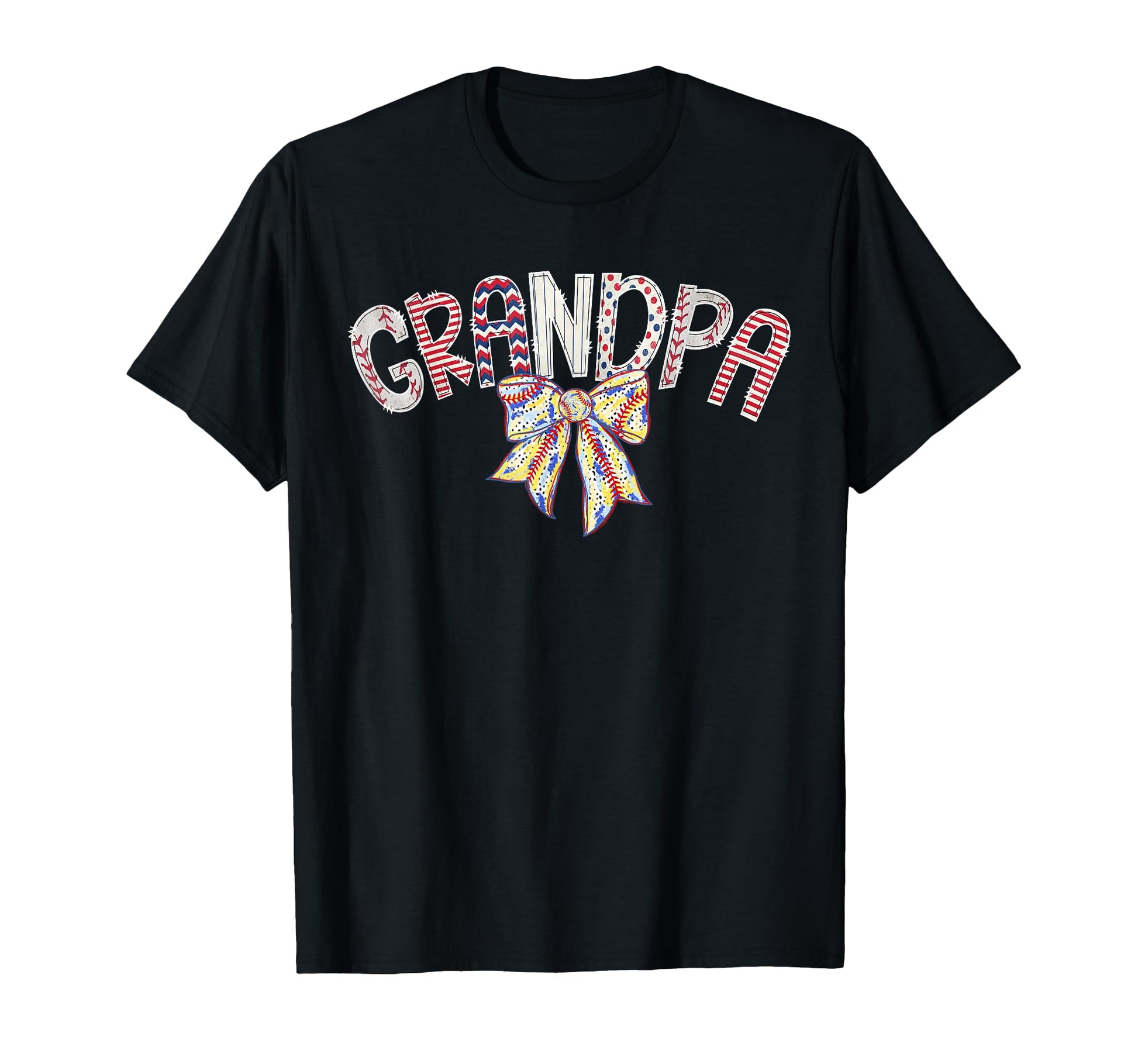 Baseball Grandpa Coquette Bow Game T-Shirt - Streetwear Style for Adults - T-Shirt, Sweatshirt, Hoodie