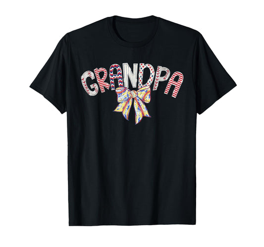 Baseball Grandpa Coquette Bow Game T-Shirt - Streetwear Style for Adults - T-Shirt, Sweatshirt, Hoodie