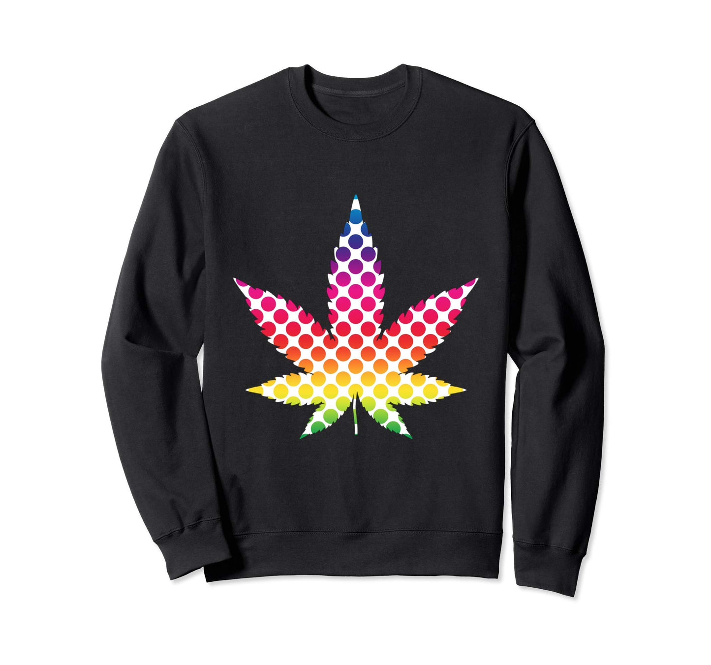 Weed Psychedelic Marijuana Sweatshirt - Casual Everyday Wear Men Women - T-Shirt, Sweatshirt, Hoodie