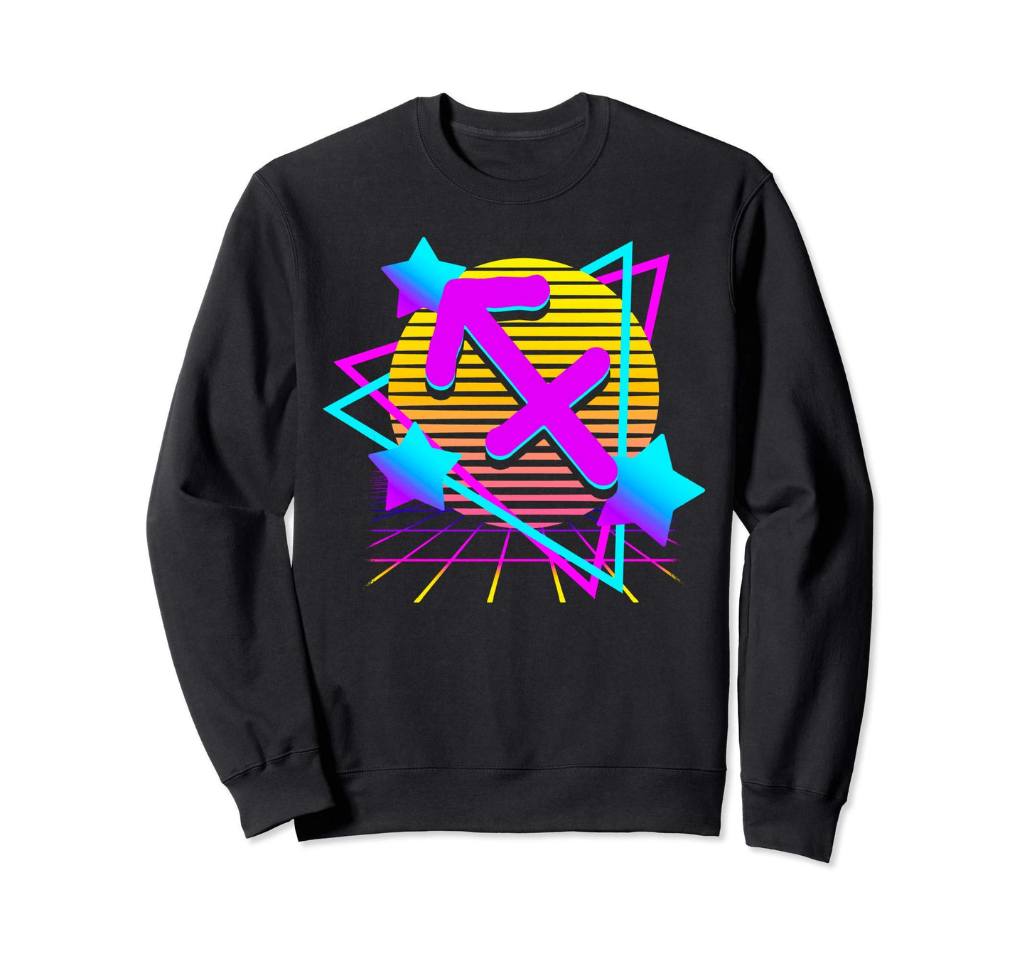 Vaporwave Synthwave Sagittarius Sweatshirt - Streetwear Style Men Women - T-Shirt, Sweatshirt, Hoodie
