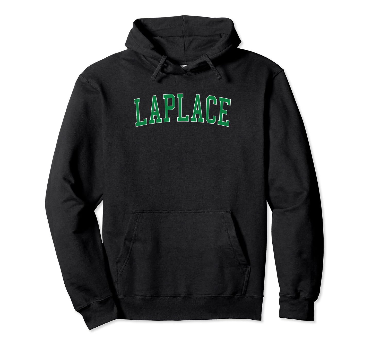 Laplace La Distressed Green Varsity Hoodie - Trendy Graphic for Adults - T-Shirt, Sweatshirt, Hoodie