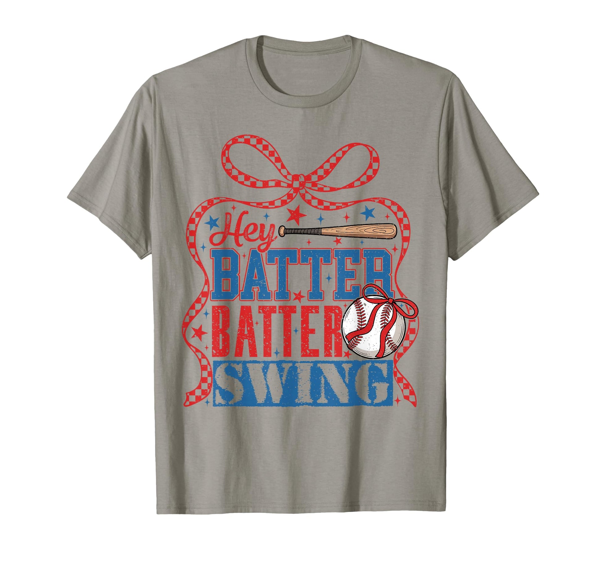 Baseball Batter Swing Coquette Bow T-Shirt - Fun Novelty Design for Adults - T-Shirt, Sweatshirt, Hoodie
