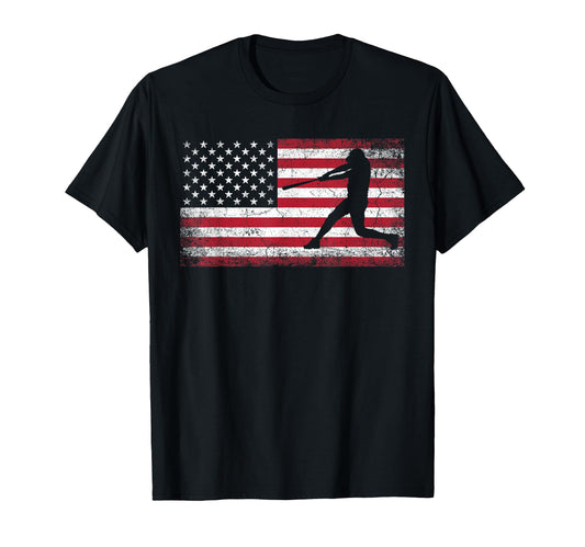 Baseball Bat Ball Gift 4Th July American T-Shirt - Minimalist Print Unisex - T-Shirt, Sweatshirt, Hoodie